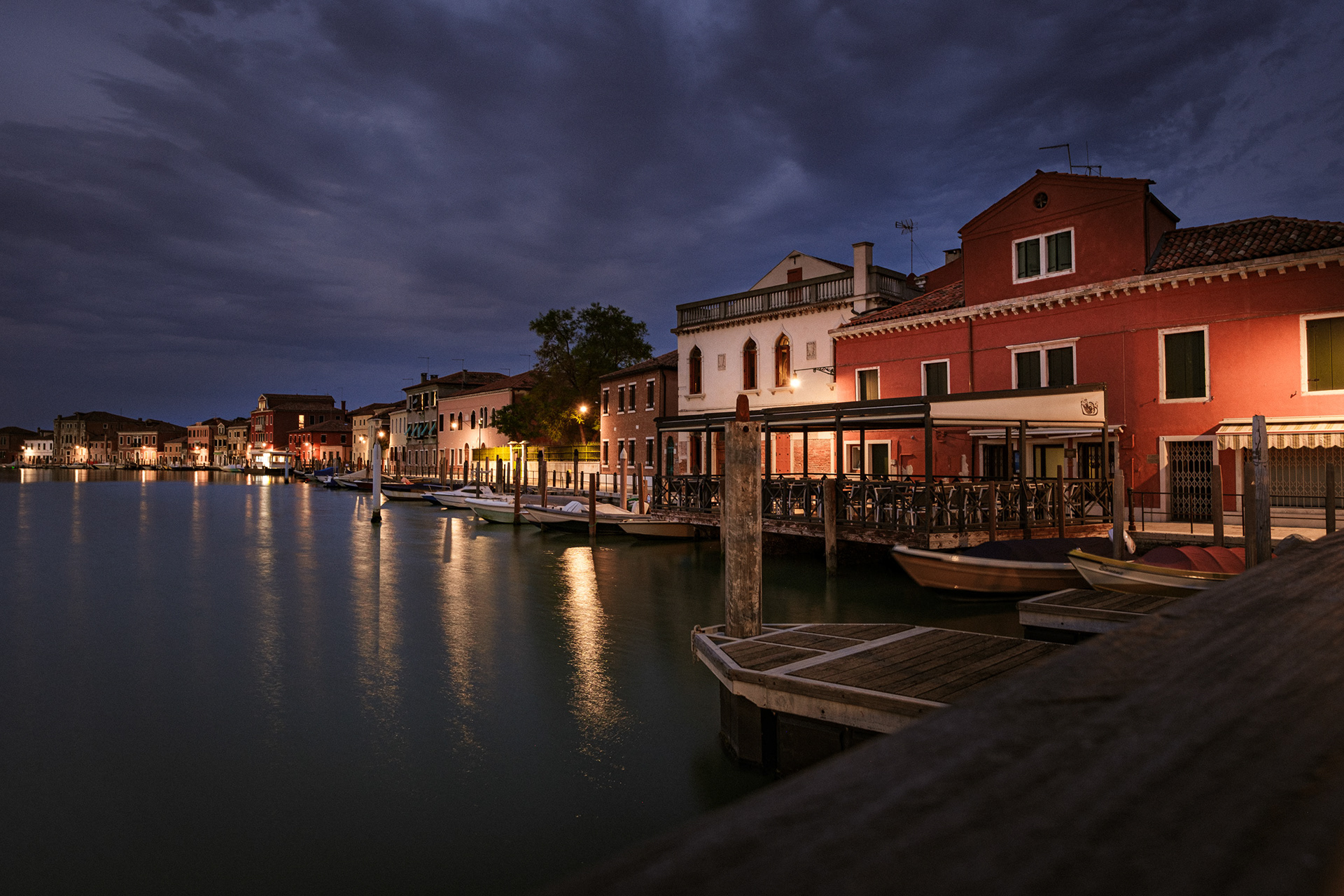 Murano, Italy. View of Fondamenta Venier – 3.0 sec, f. 4.5, ISO 125 – 13 mm
