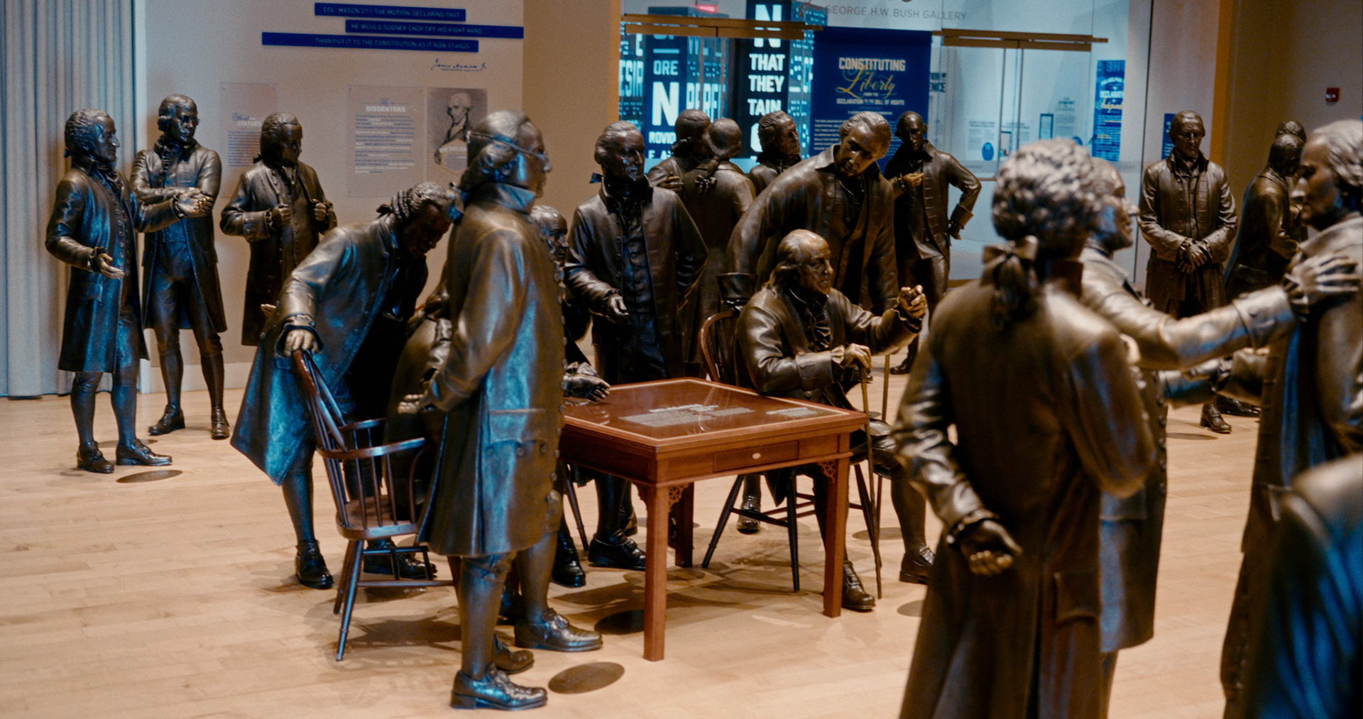 Signers Hall statues by Studio EIS at National Constitution Museum
