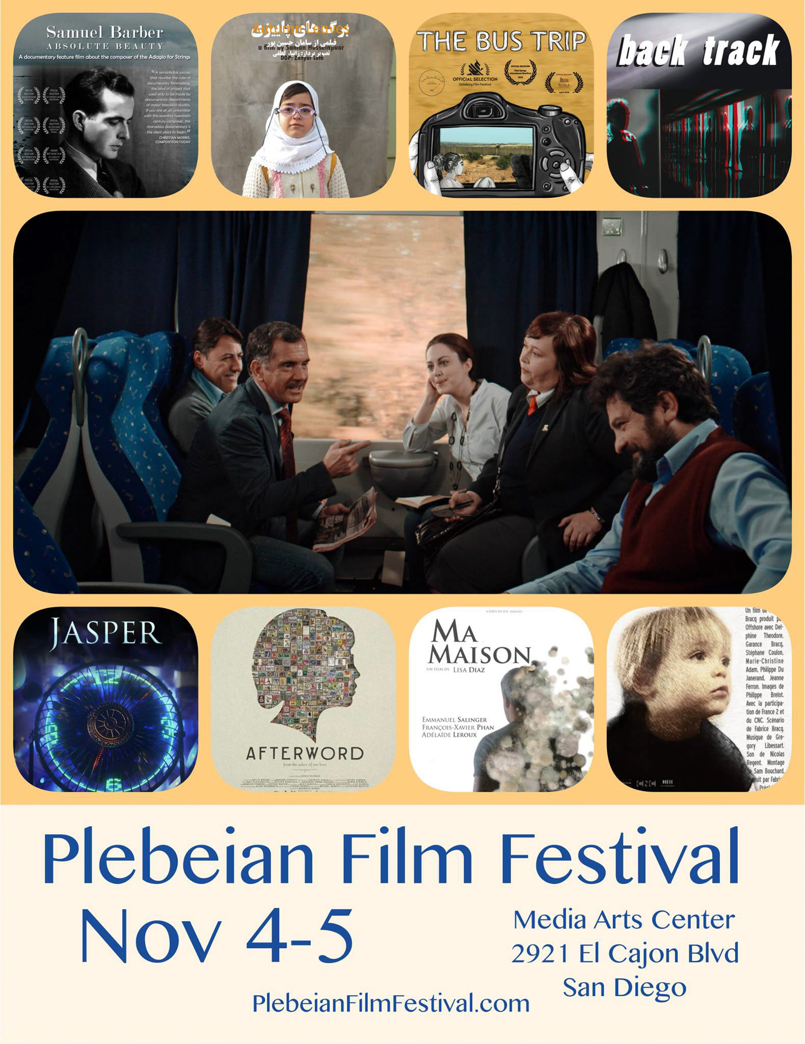 Official selection page at Plebeian Film Festival in San Diego, California