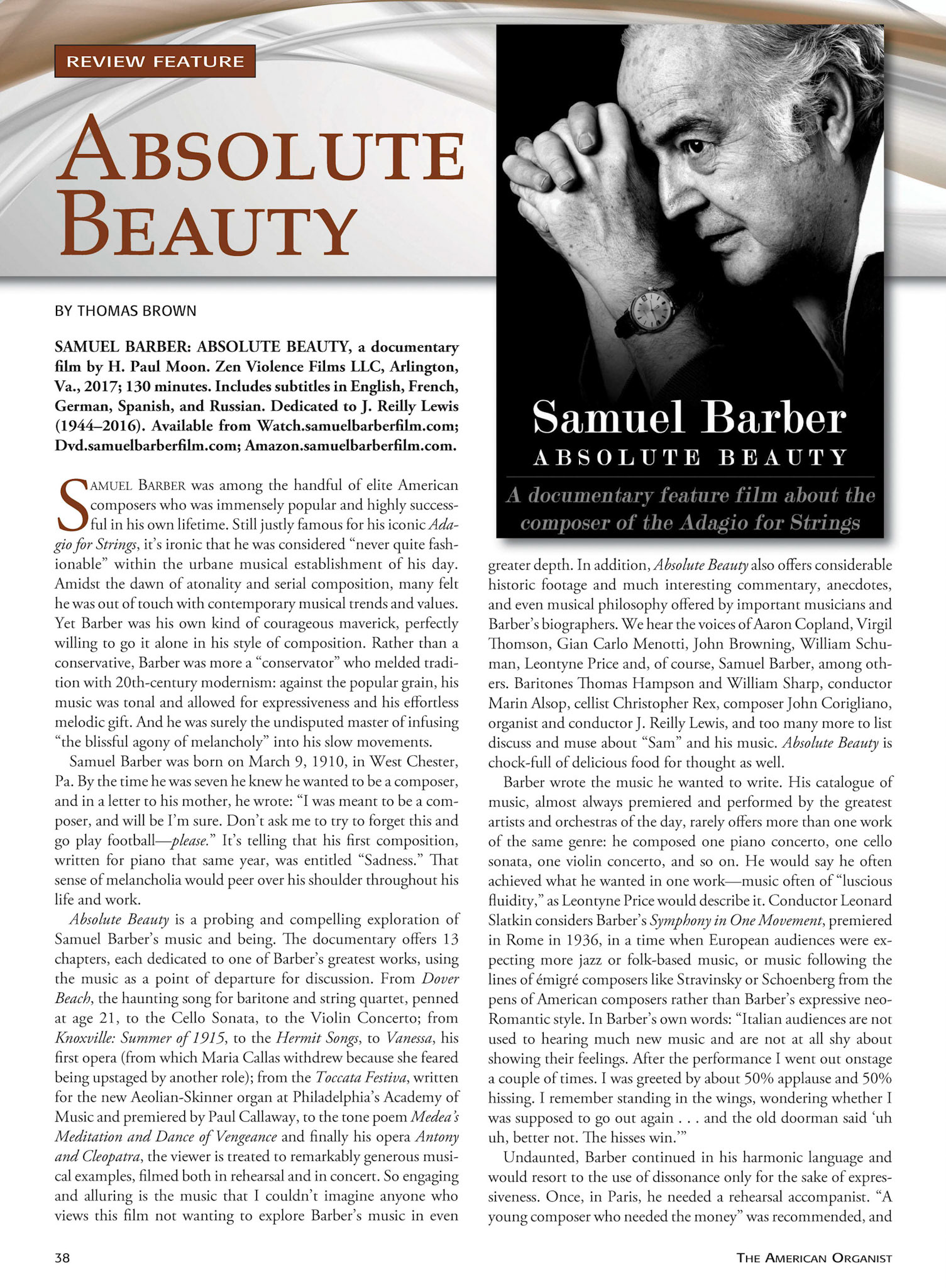 Review in The American Organist