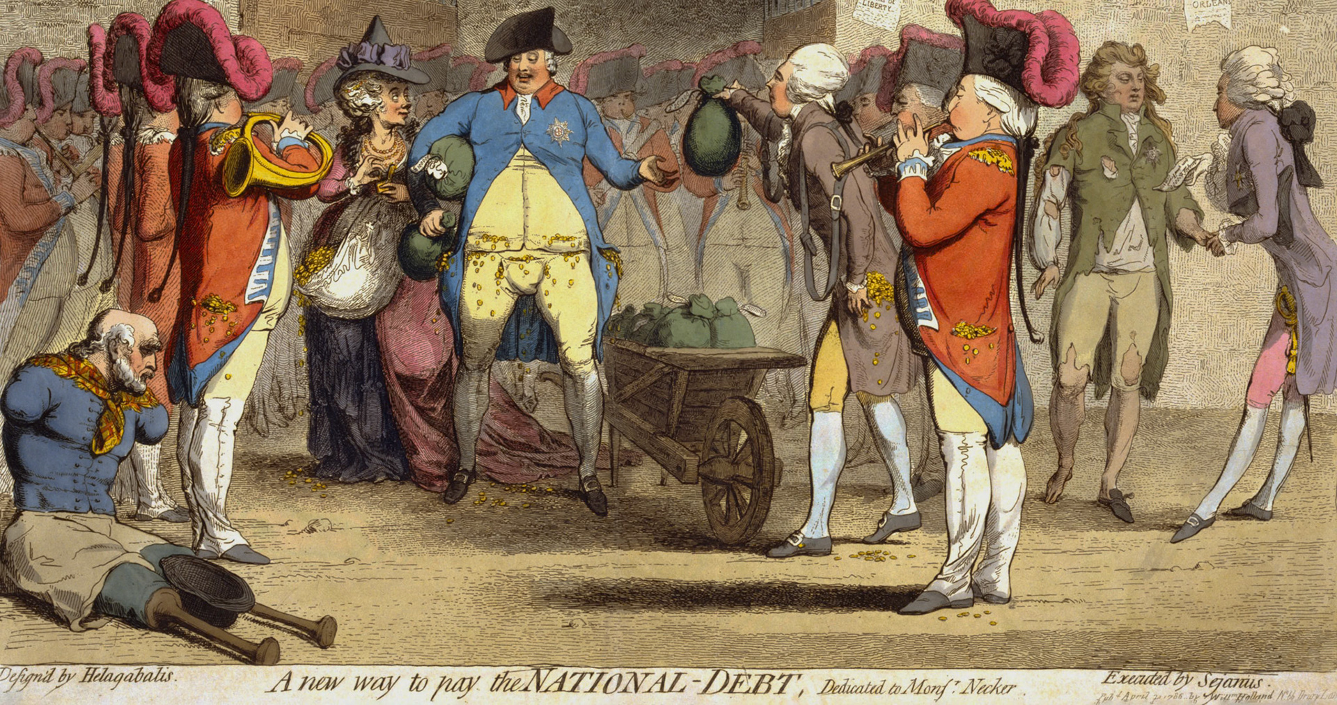 A New Way to Pay the National Debt (engraving by James Gillray)