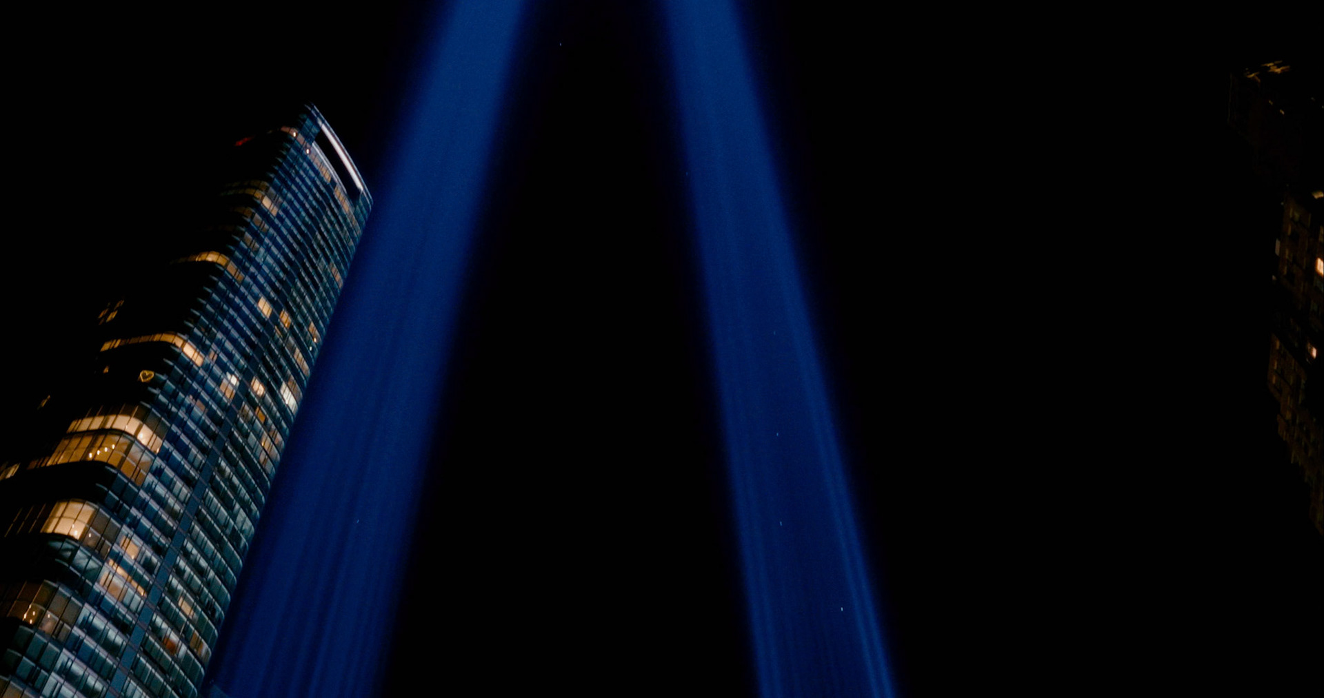 World Trade Center memorial lights