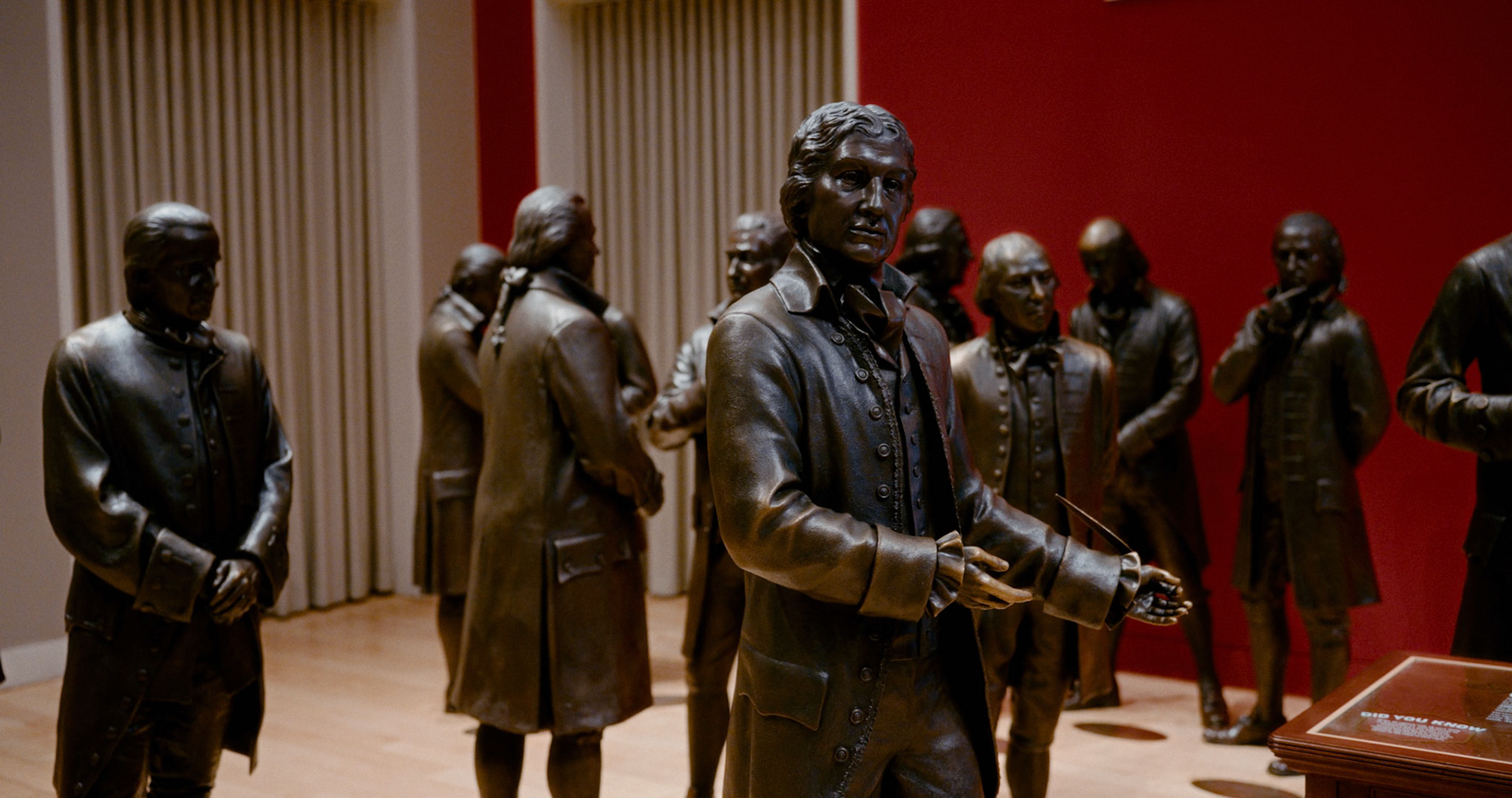 John Hancock statue by Studio EIS in Signers Hall at National Constitution Center