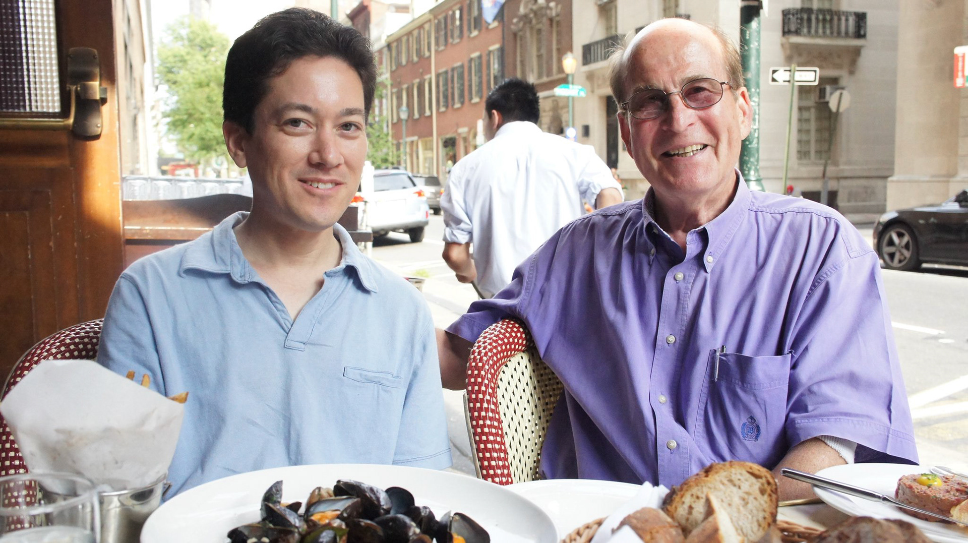 With Ulrich Klabunde at Rittenhouse Square