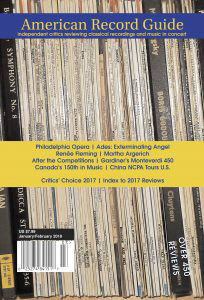 Cover for review in American Record Guide