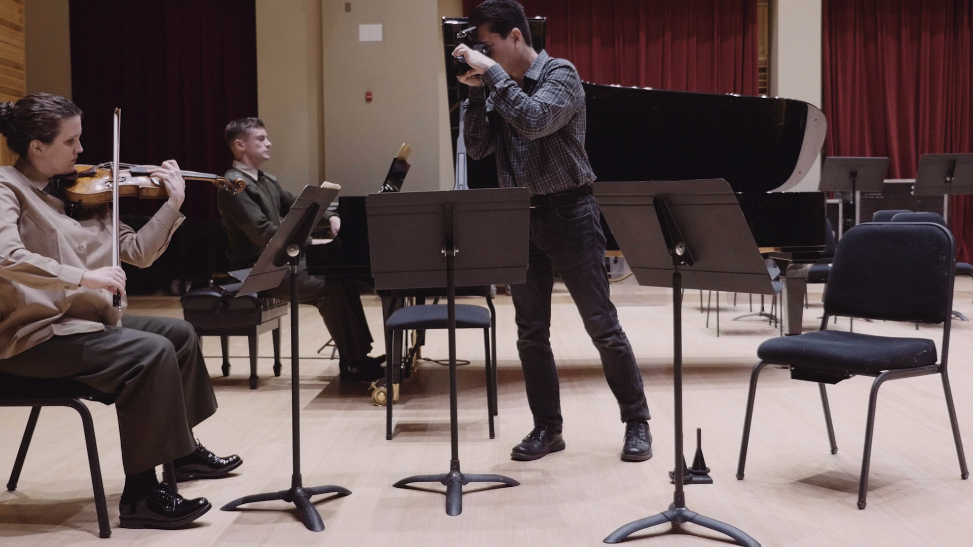Shooting the U.S. "President's Own" Marine Band at the Barracks Annex in Washington, D.C.