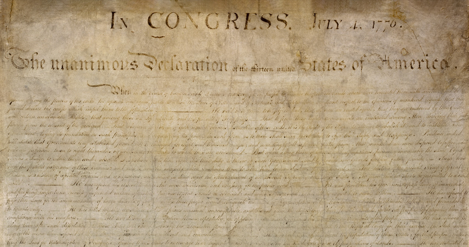 Declaration of Independence (original document)