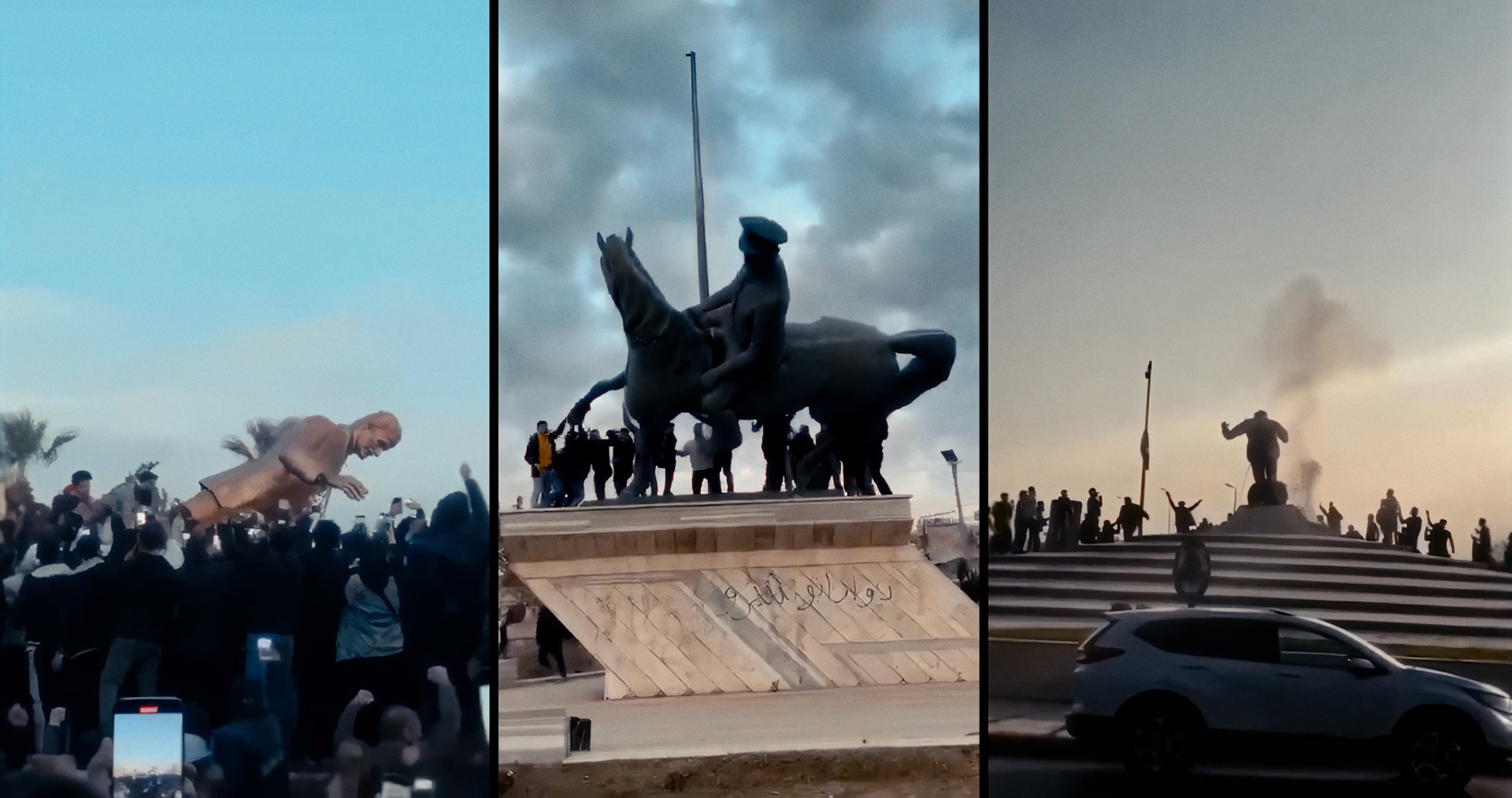 Toppling of statues in the Middle East
