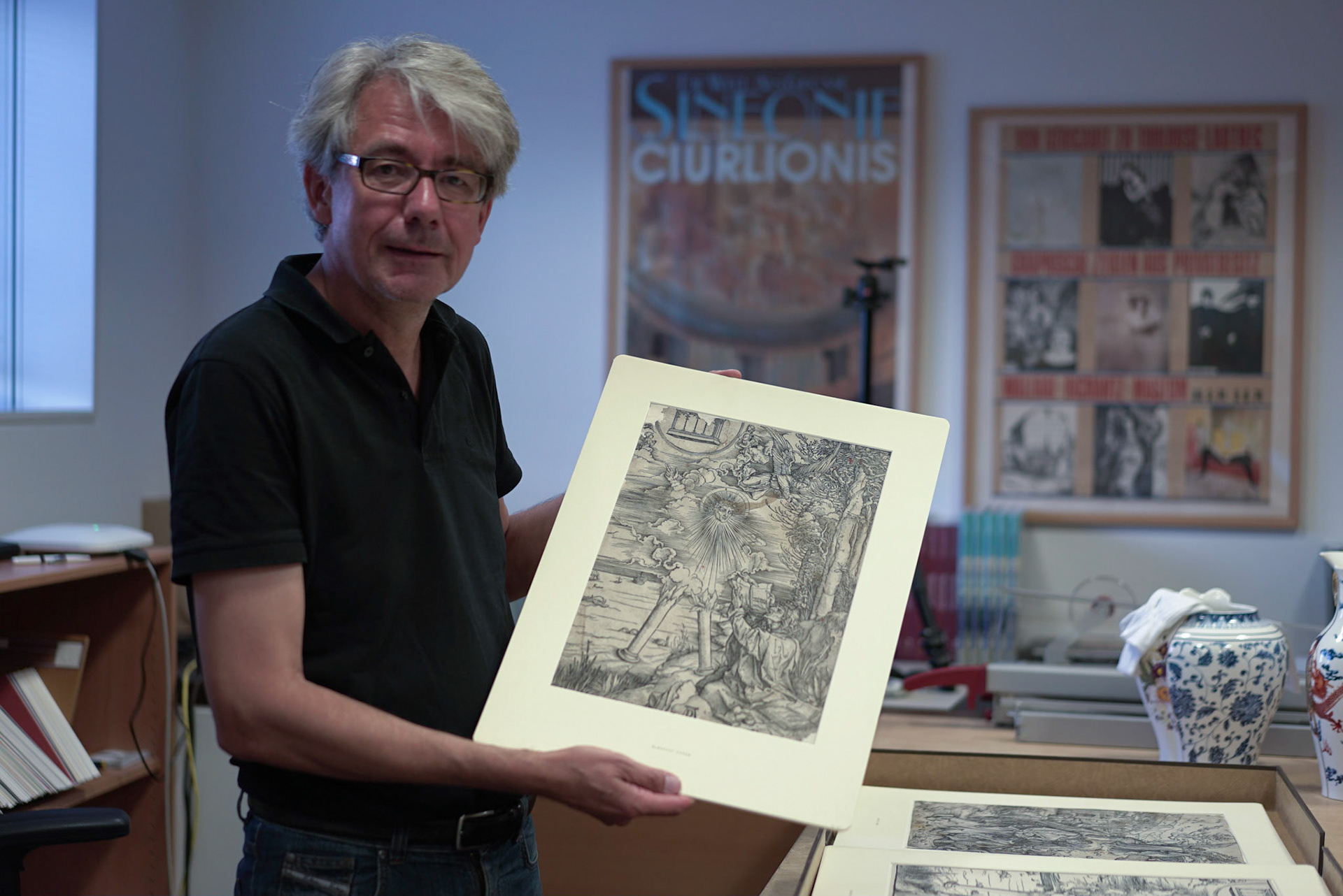 Curator Dr. Thomas Ketelsen shows me the print featured at the beginning of this film