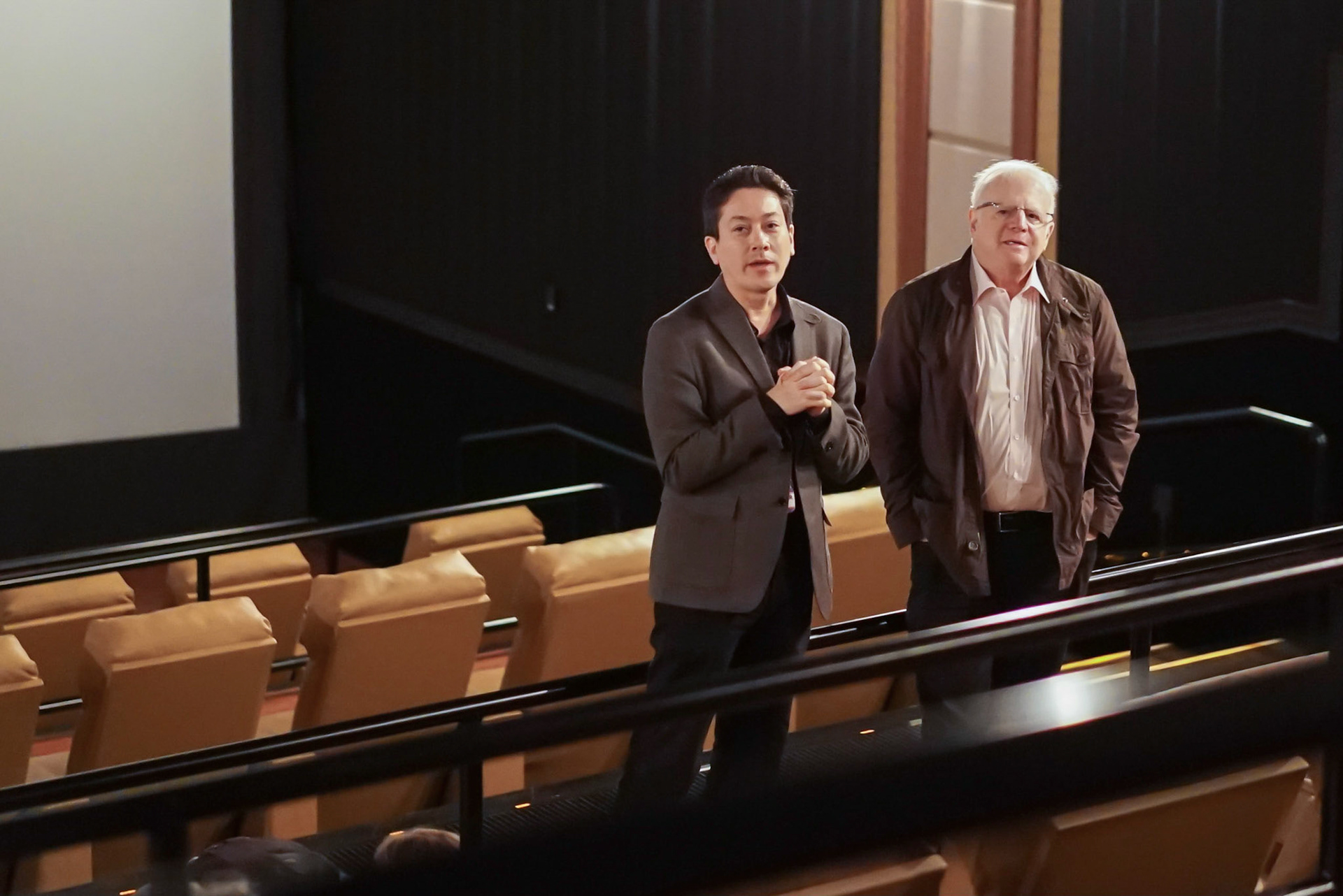 With Leonard Slatkin at post-screening discussion