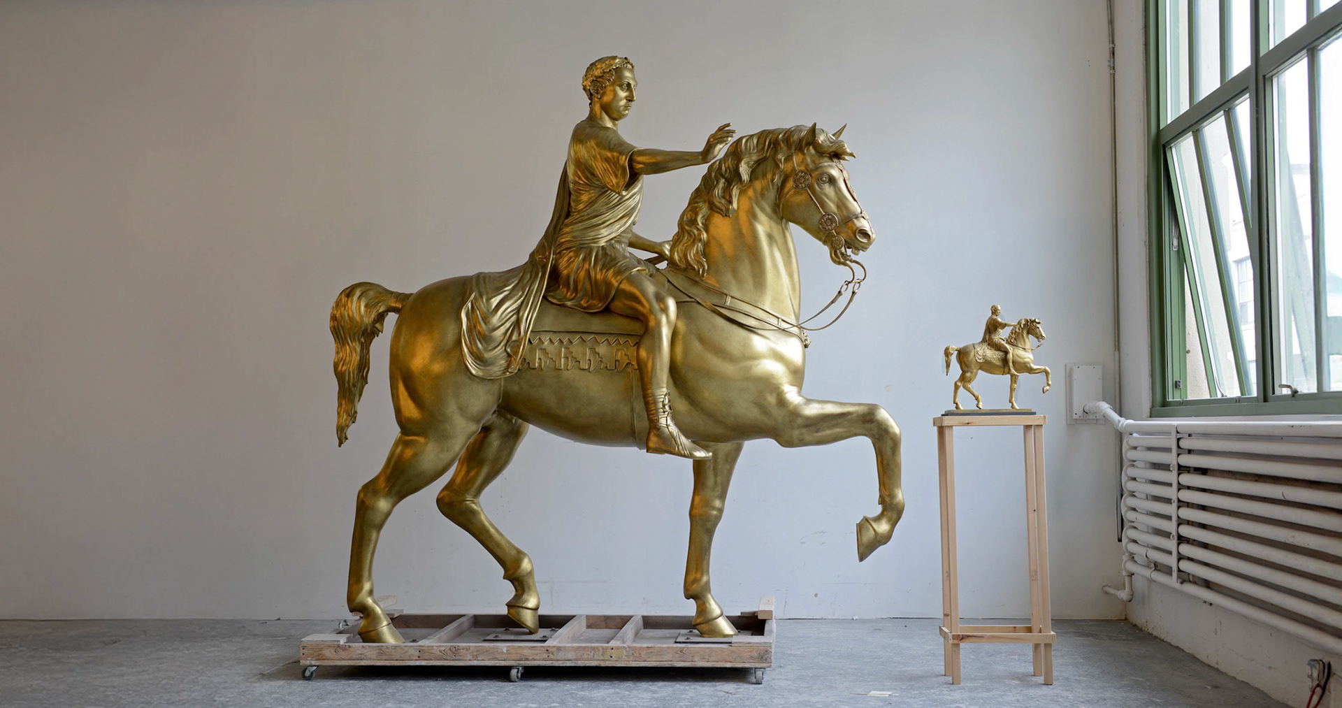 Completed reproduction of statue at Studio EIS