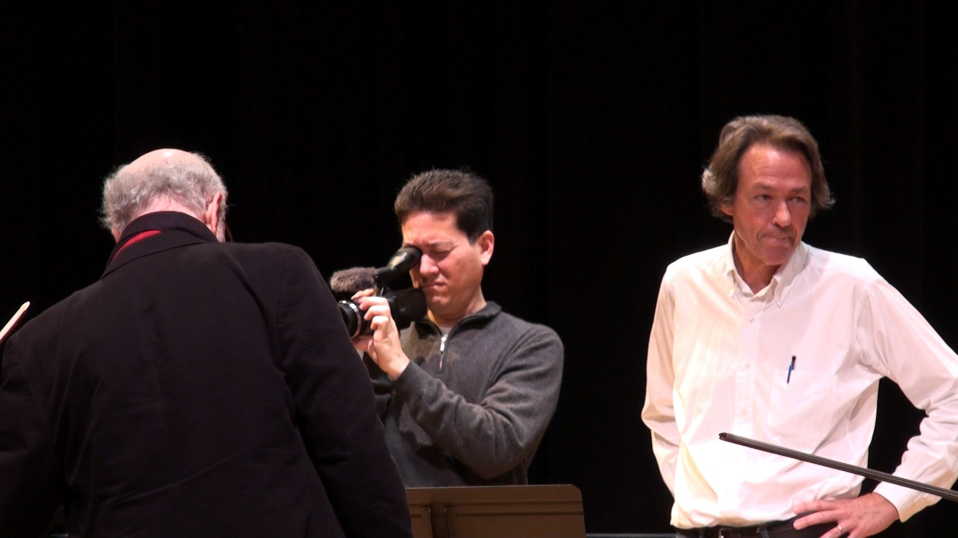 Filming "Dover Beach" with baritone William Sharp