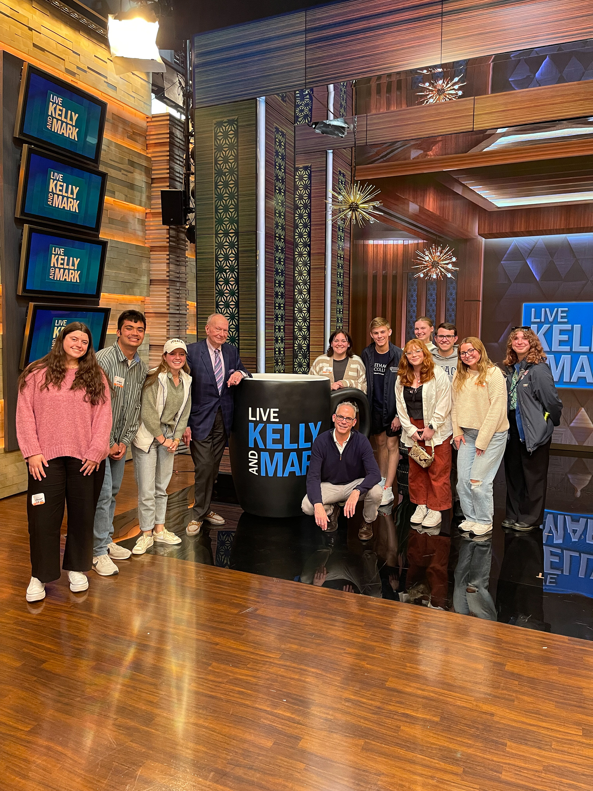 Meeting with WABC VP of Programming Art Moore and Scenic Designer Michael Fagin