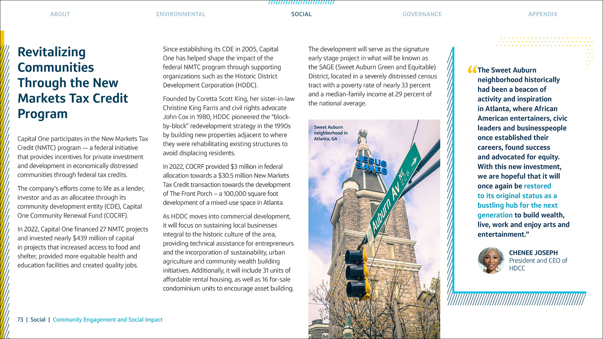 An example interior page