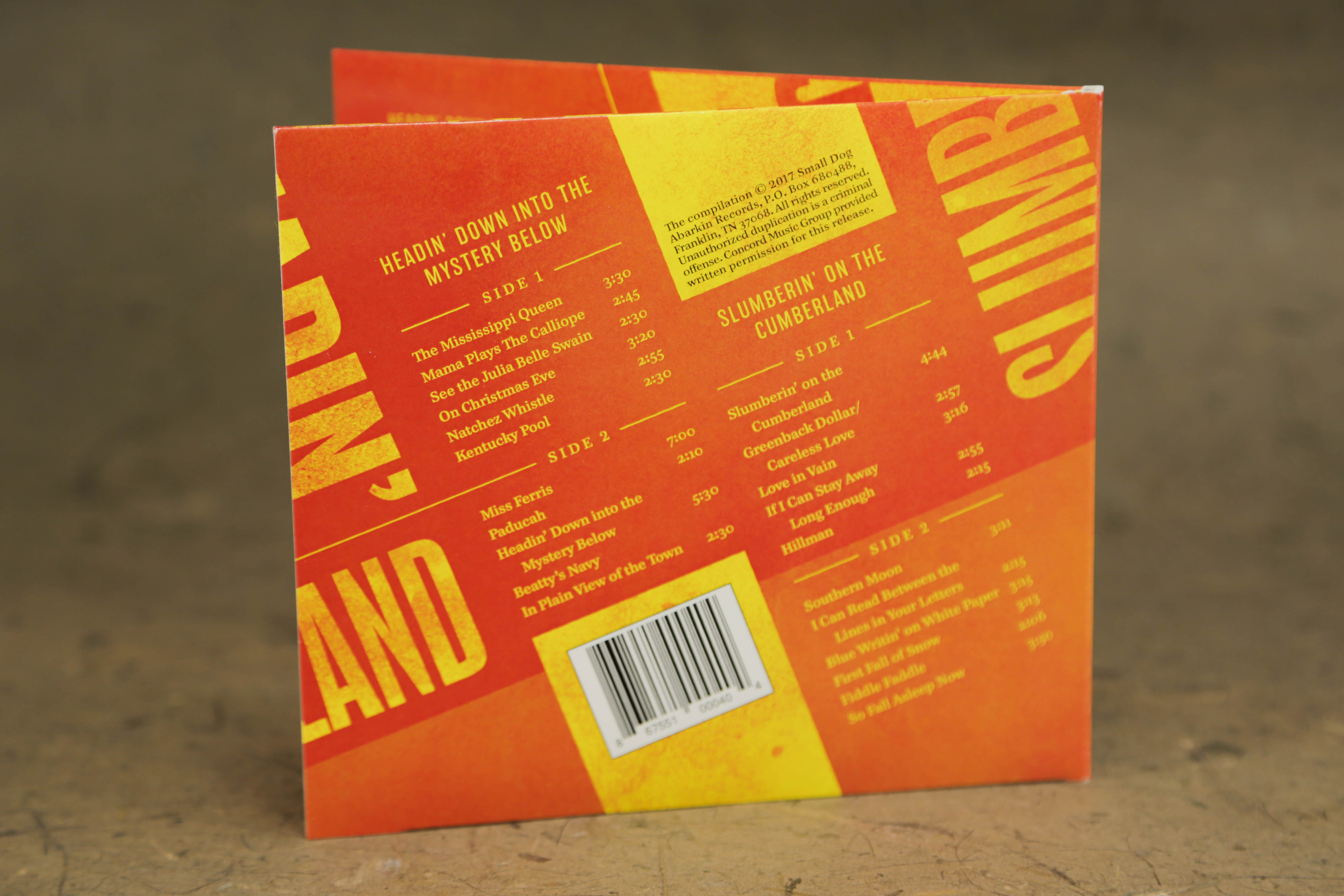 Packaging back