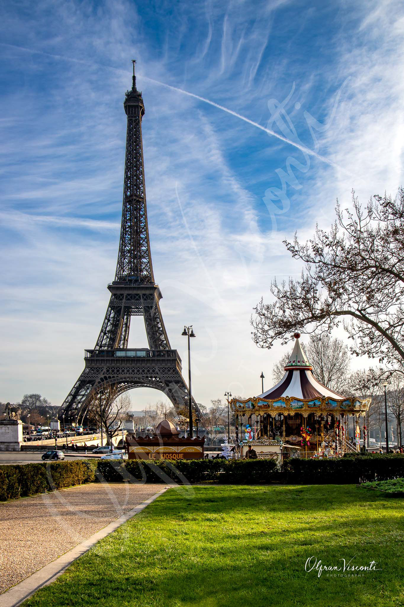 42. Eiffel Tower and Carouse. Paris.