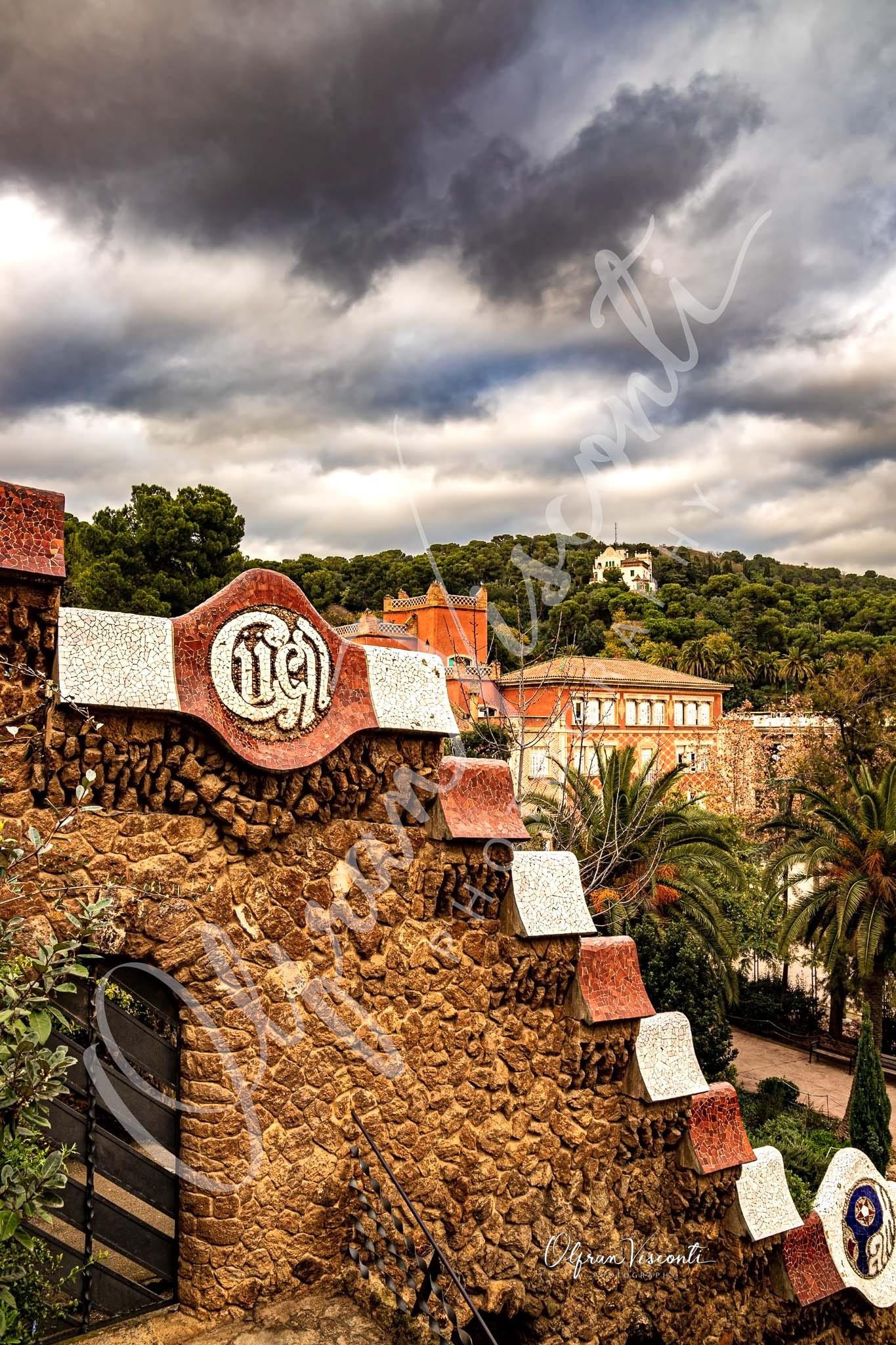 90. Storm over Park Güell.