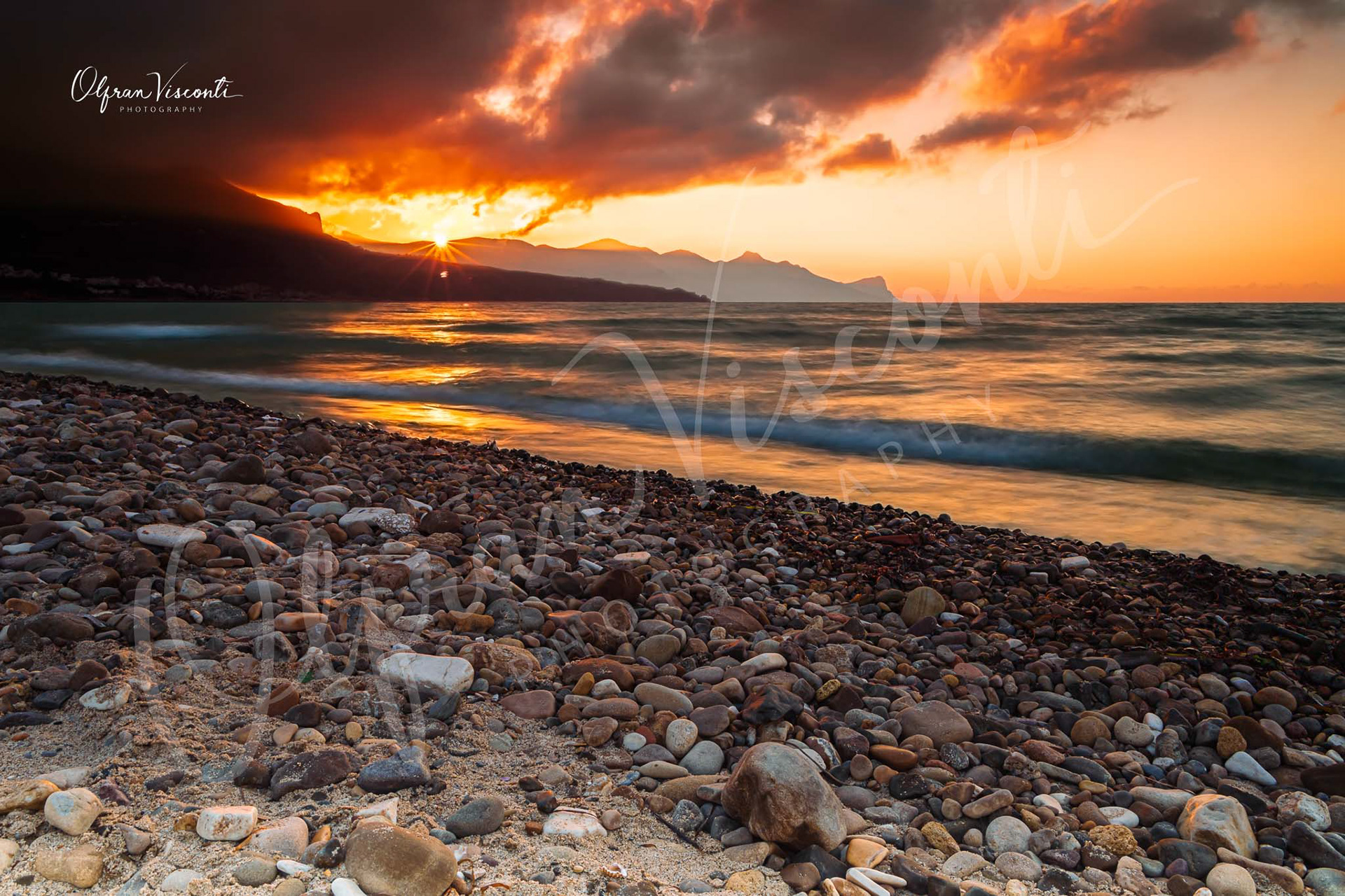 18. Stormy sunset at Castellammare del Golfo. Sicily. Italy.