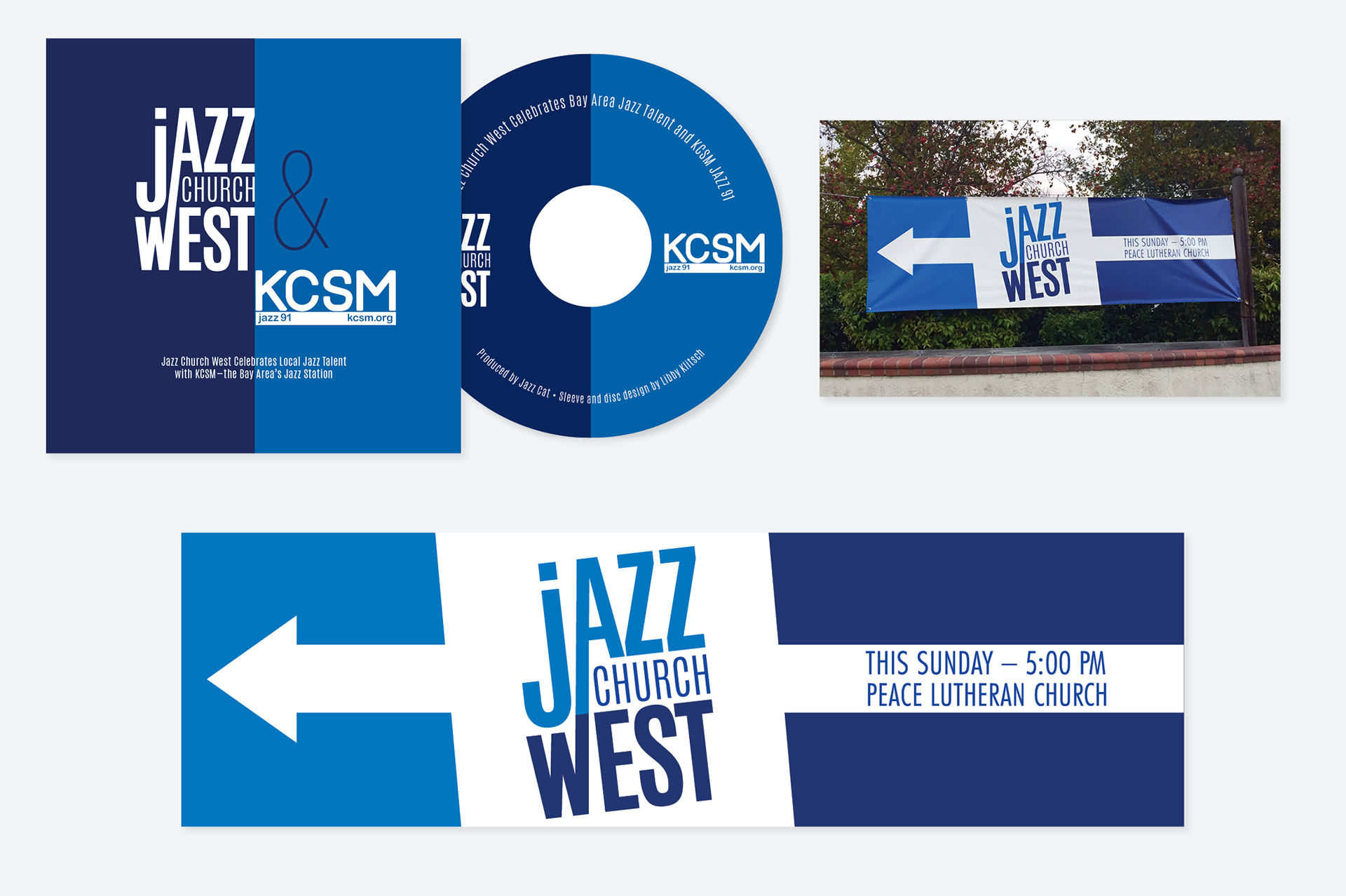 Branding of a long-running jazz service, where the music is the message. This form began in the 1960's in New York City.