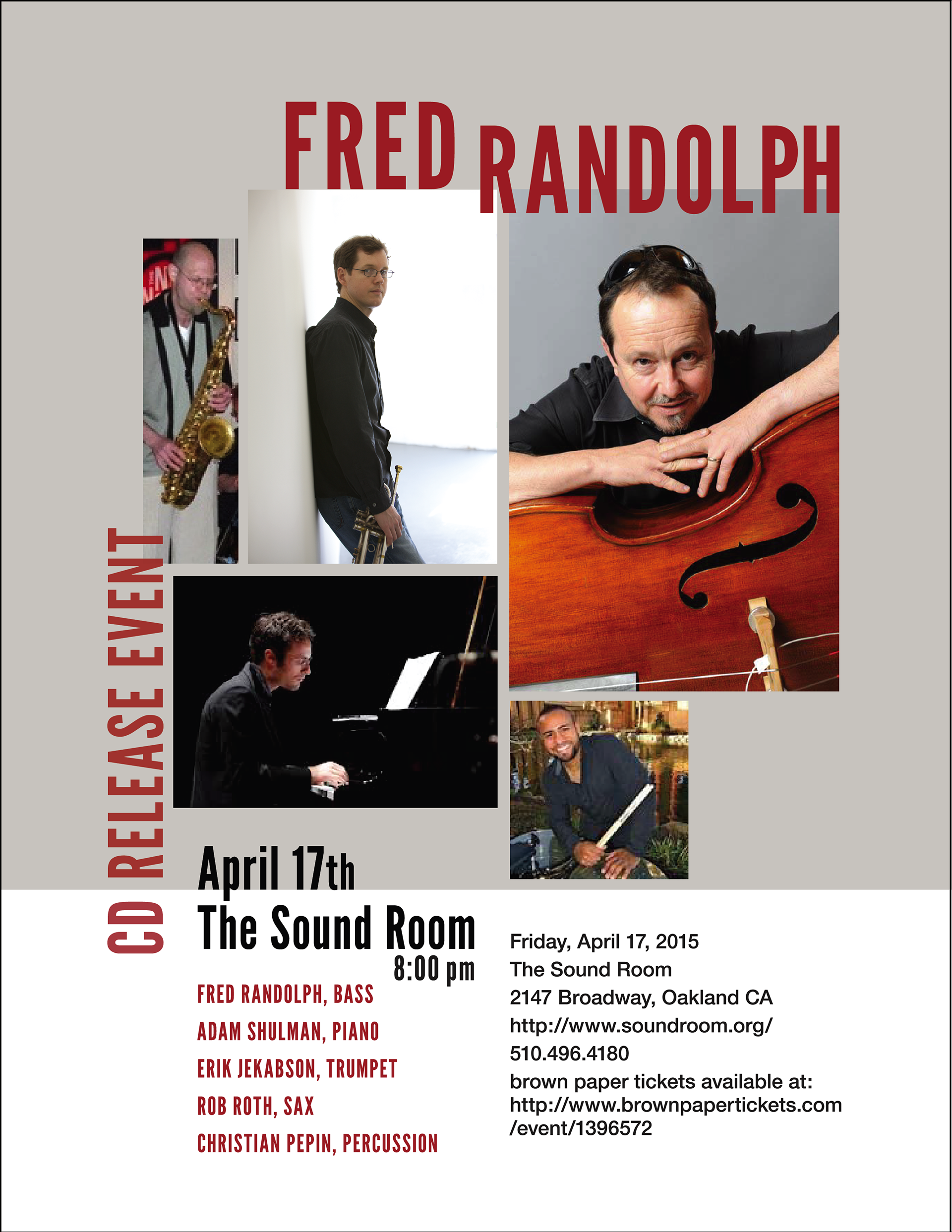 Design: Flyer for a local jazz musician