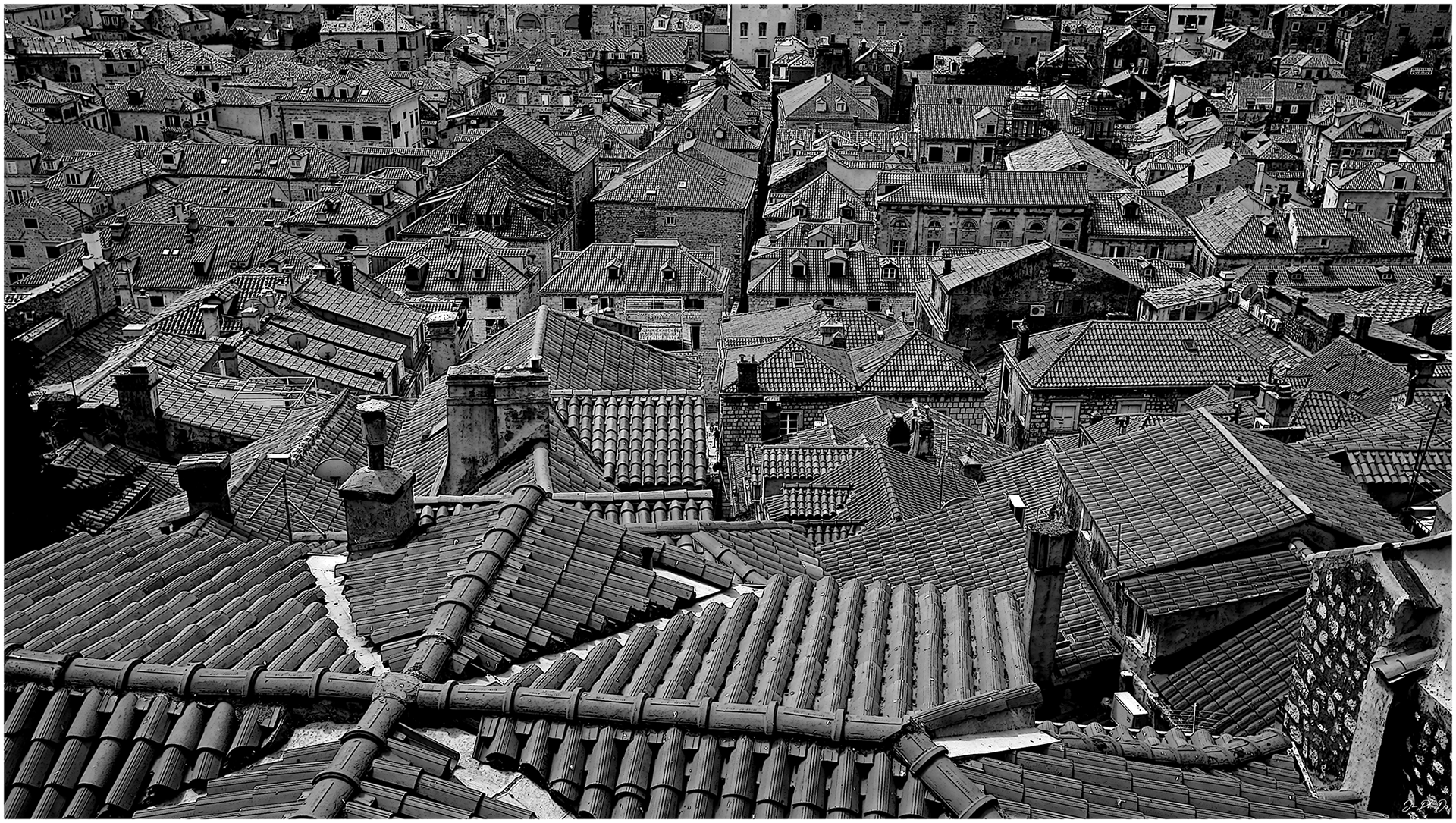 Rooftop, Dubrovnik/Ragusa, Croatia, 2008.07 - #PA012