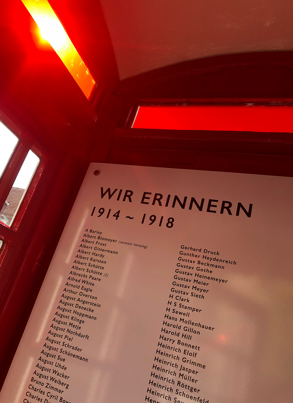 Wir Erinnern 1914 ~ 1918