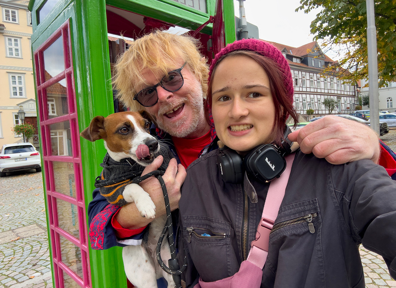 Tetiana and her dog Ozzy escape war-torn Kharkiv