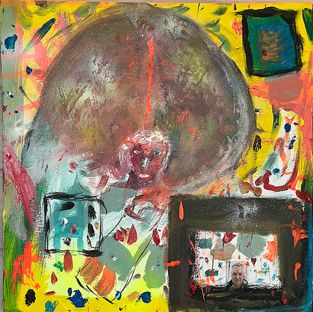 Autoportrait à l'Ange (28,5x28,5)
