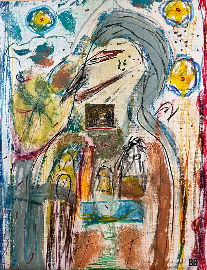 Oiseau du Bois Baou (36x48)