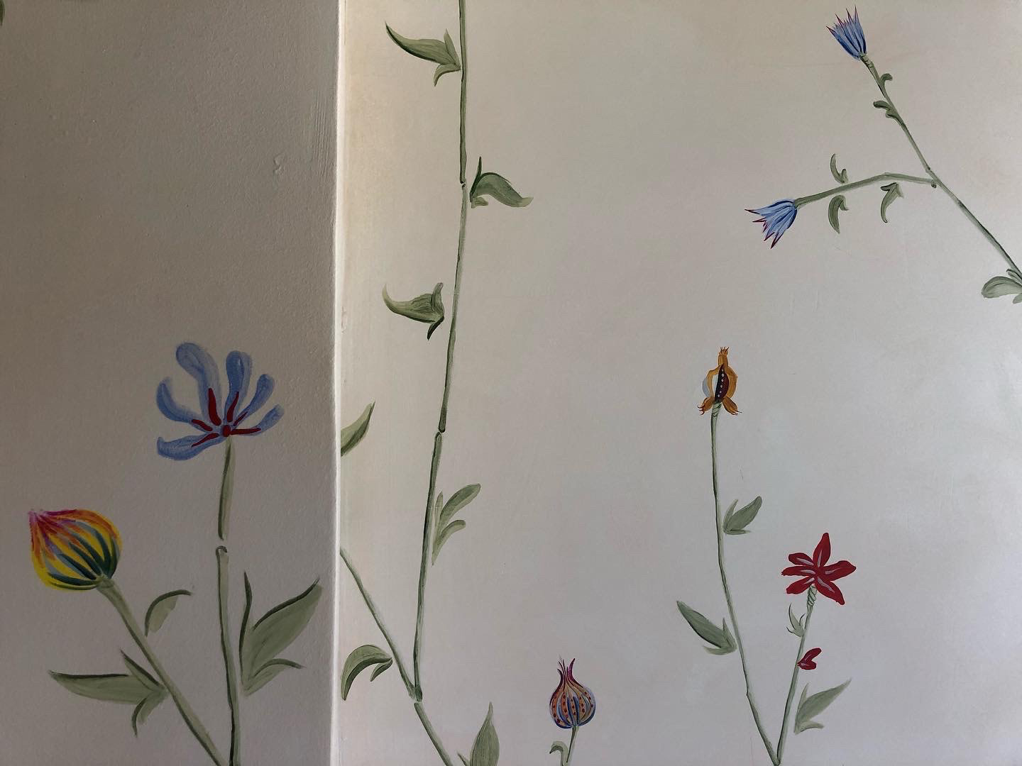 Nursery chinoiserie painted in collaboration with Erilan Design