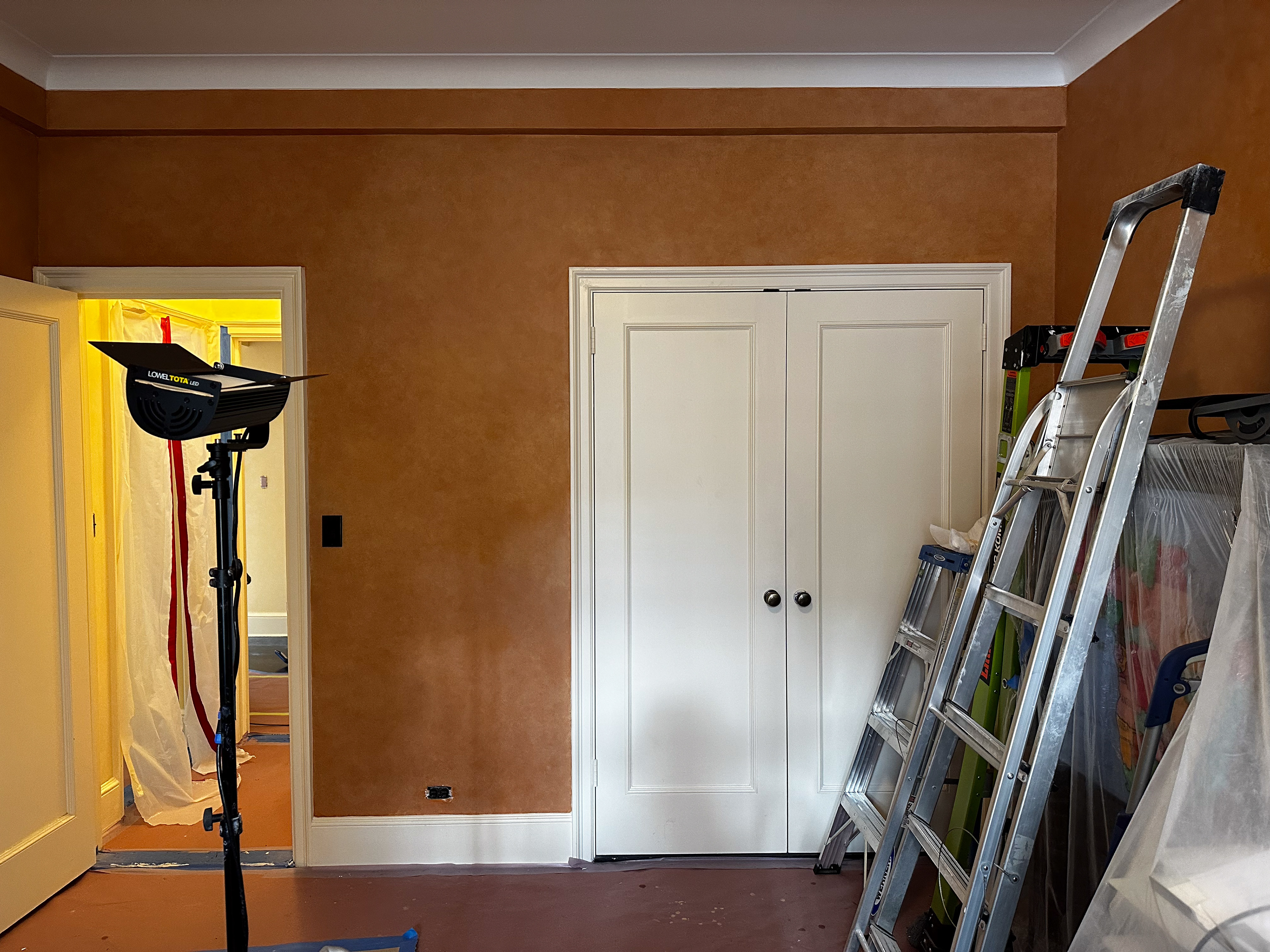 Glazed Finish for a private residence, UES, in collaboration with Emma Tapley Studios
