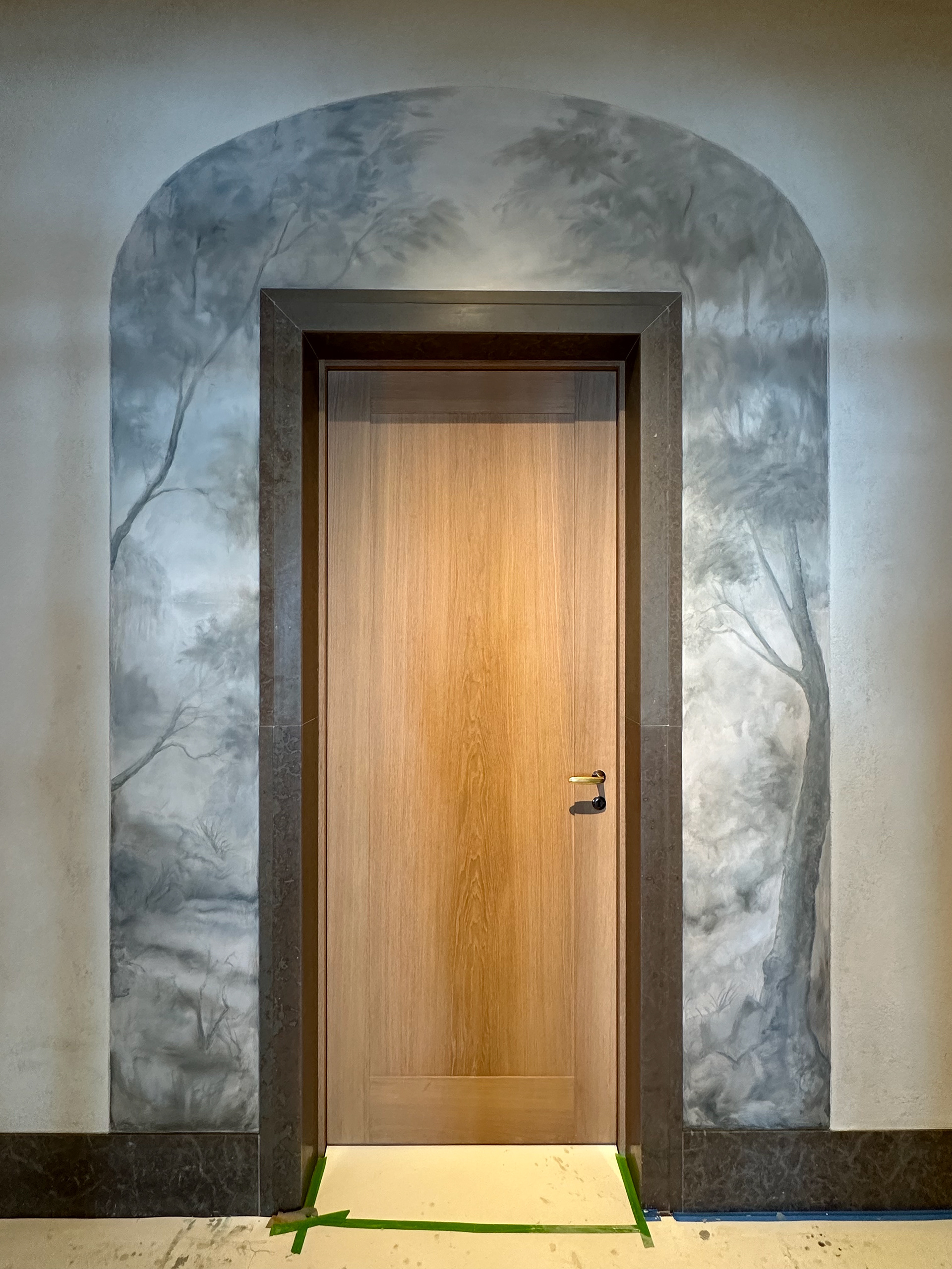 Painted for a private residence in collaboration with Dean Barger Studios, Stockholm, Sweden