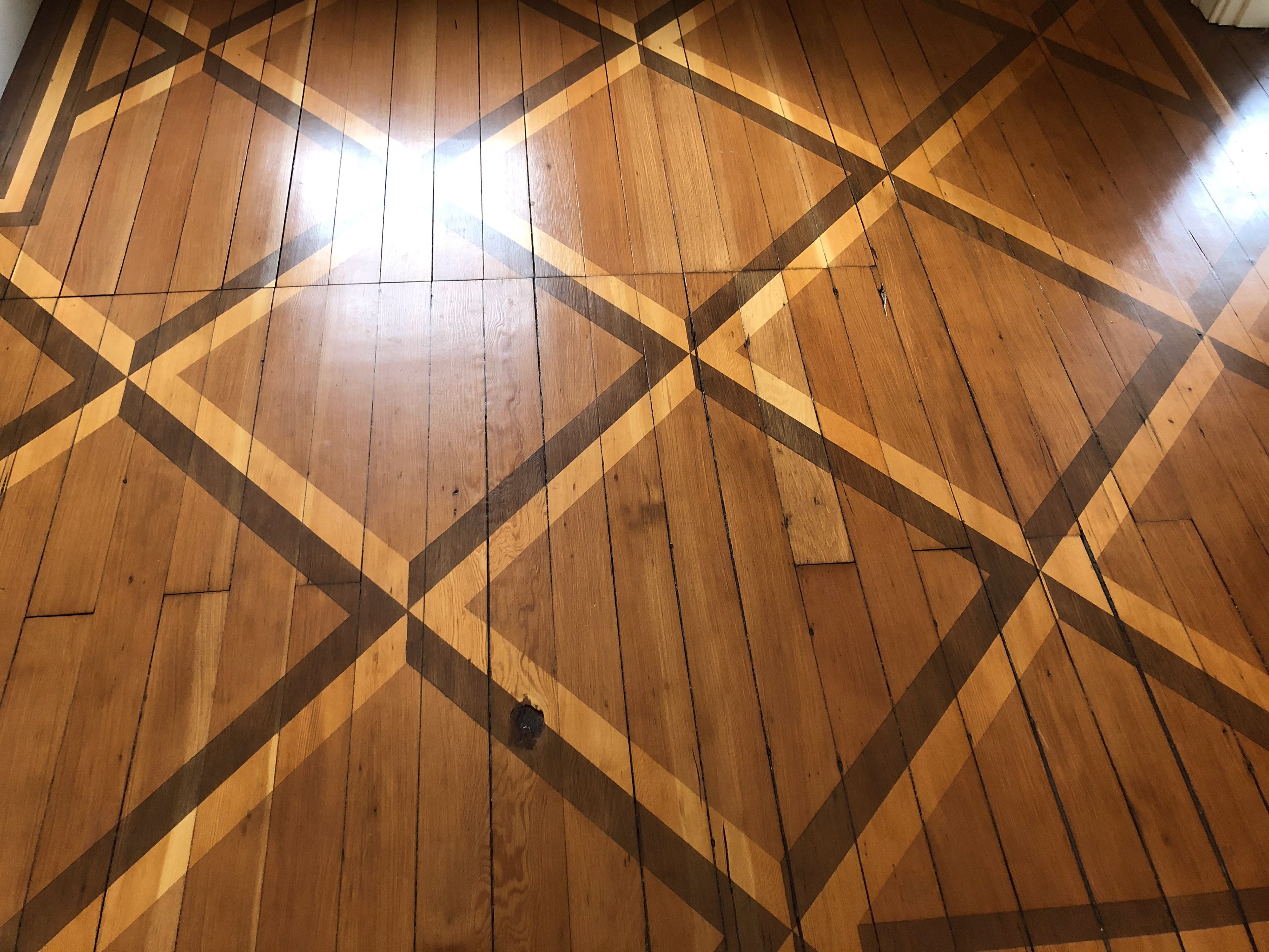 Floor Stencil installed in collaboration with Ben Lai