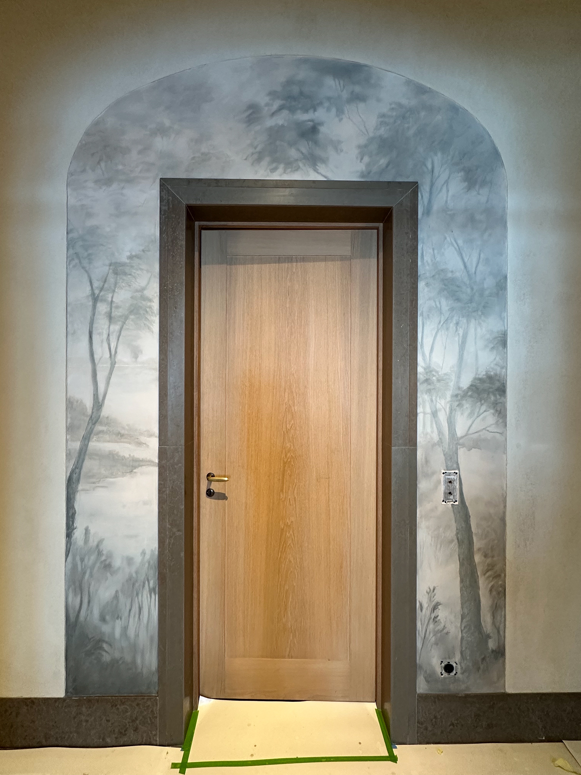 Painted for a private residence in collaboration with Dean Barger Studios, Stockholm, Sweden