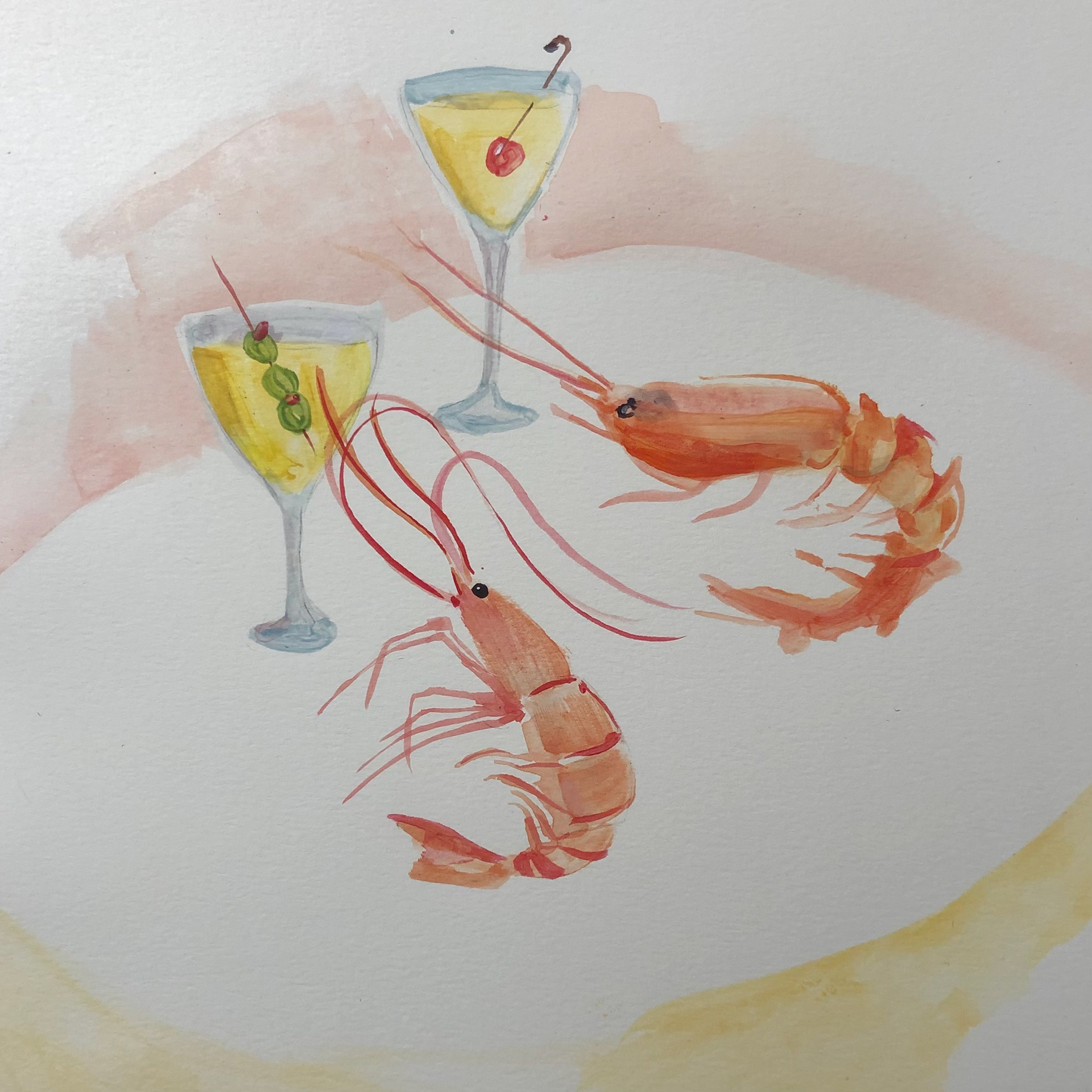 Painted for Sasha Bikoff and "Flex Mussels" on the Upper East Side, Manhattan