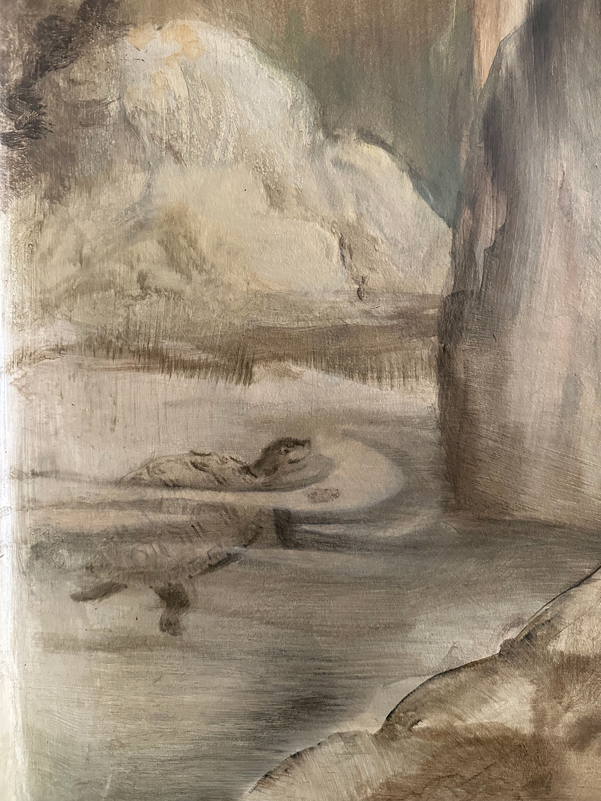 Painted for a private residence in collaboration with Dean Barger Studios