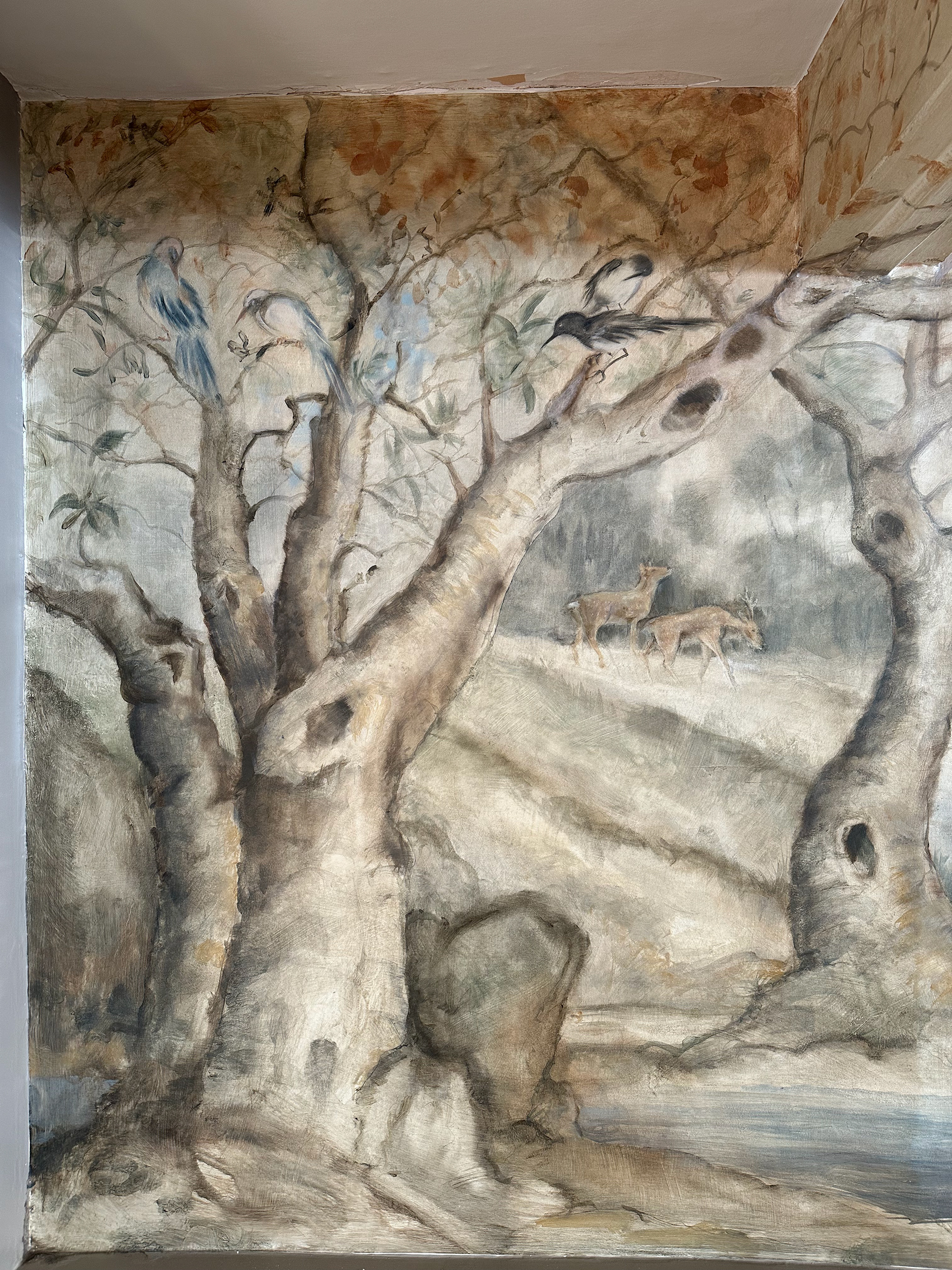 Painted for a private residence in collaboration with Dean Barger Studios