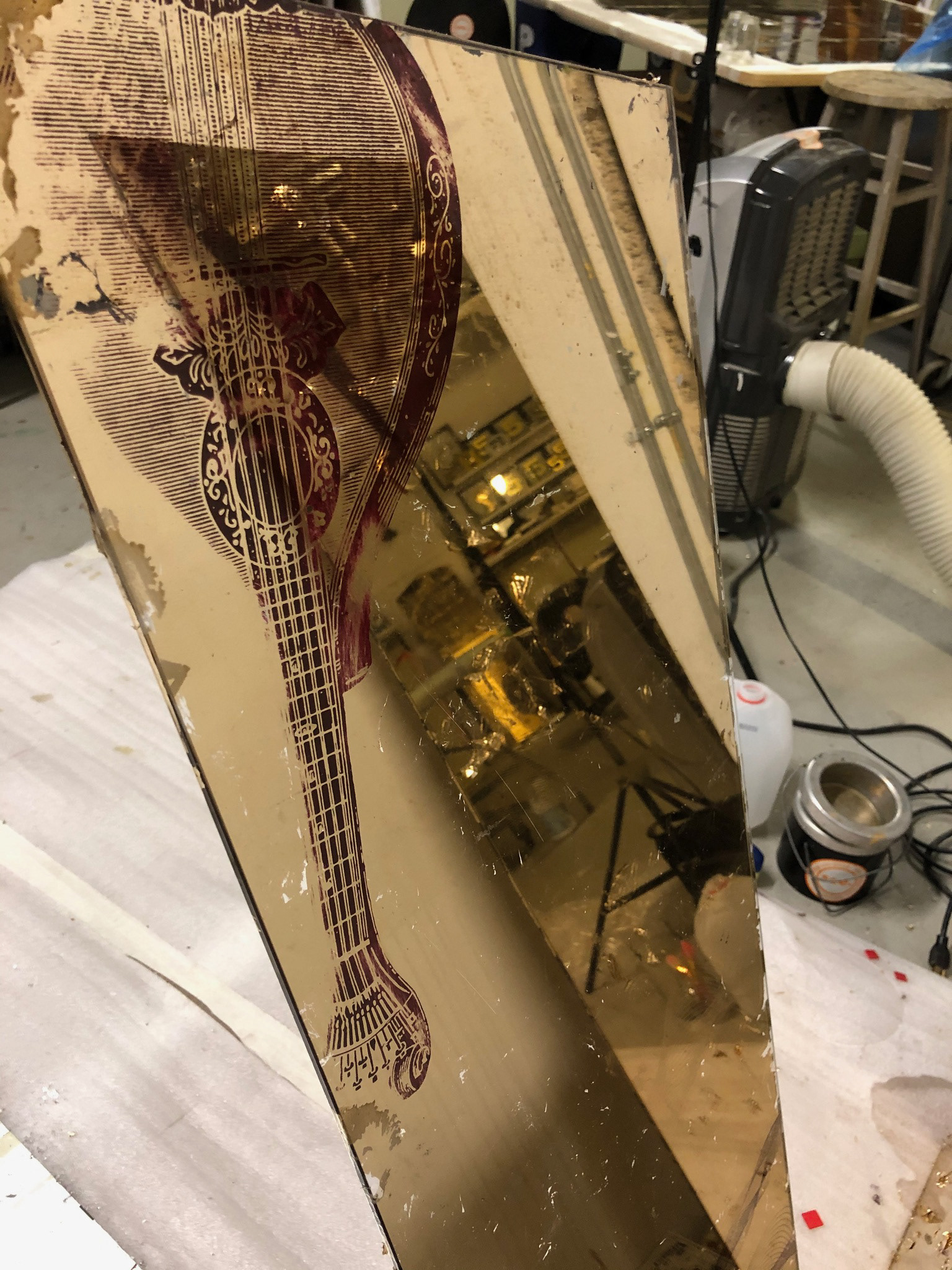 Eglomise Panels gilded in collaboration wth See. Gold