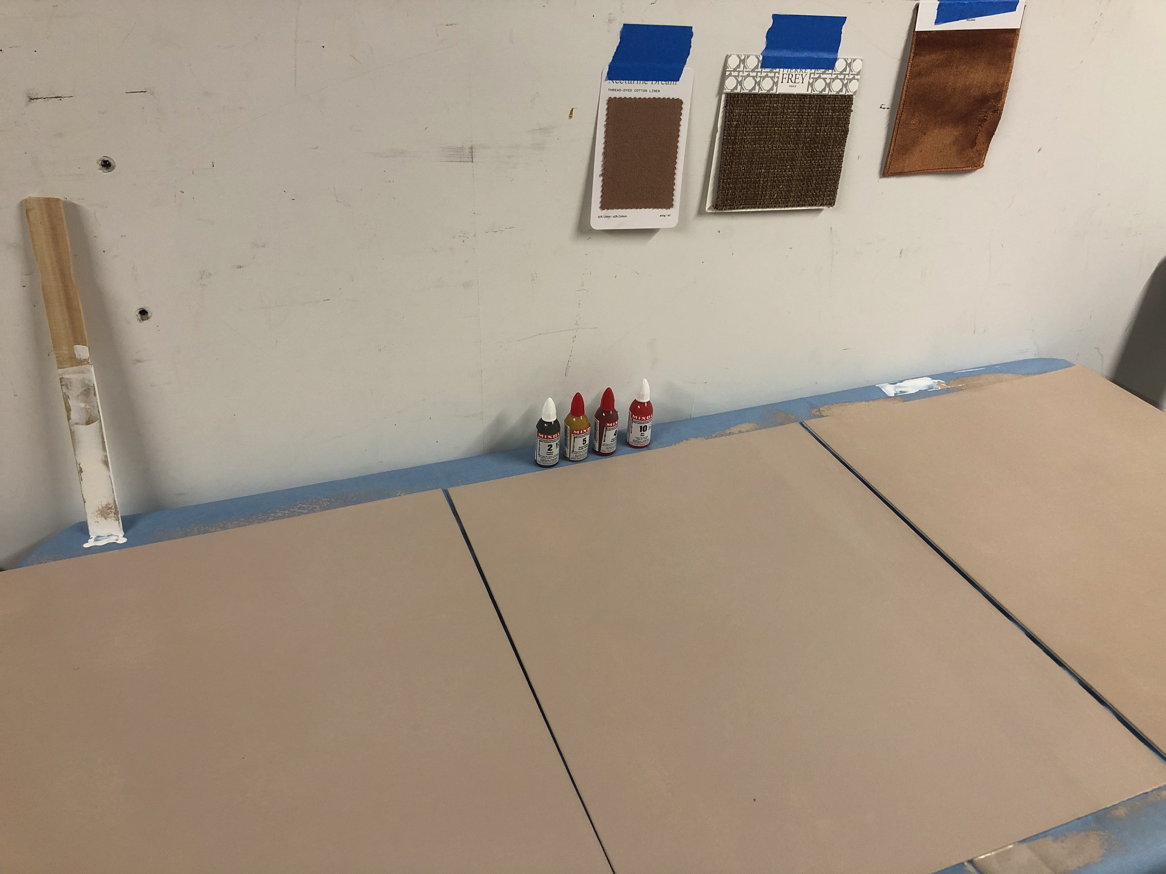 Based out sample boards.