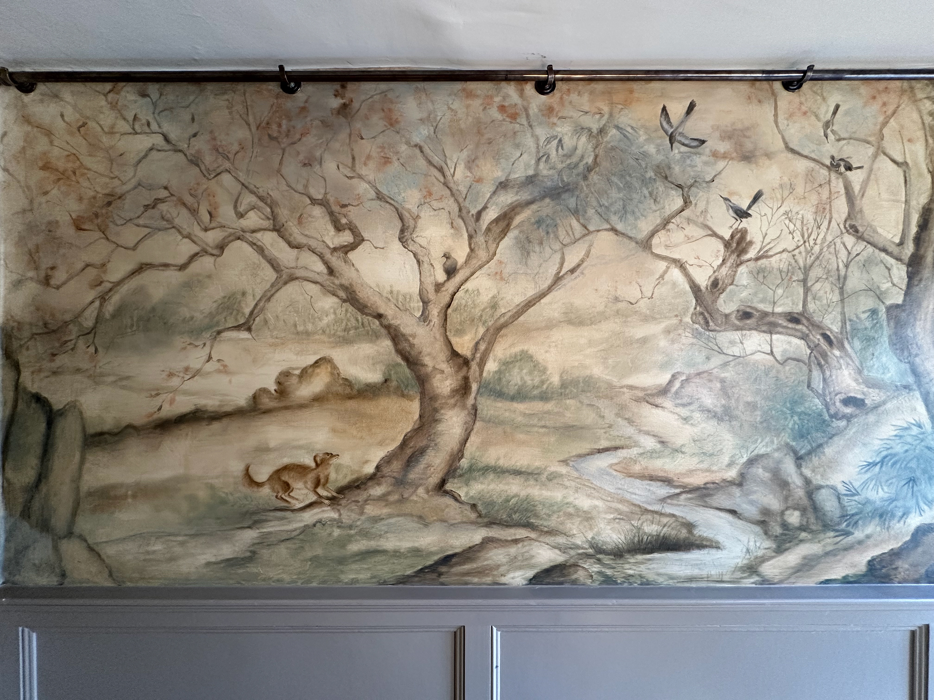 Painted for a private residence in collaboration with Dean Barger Studios