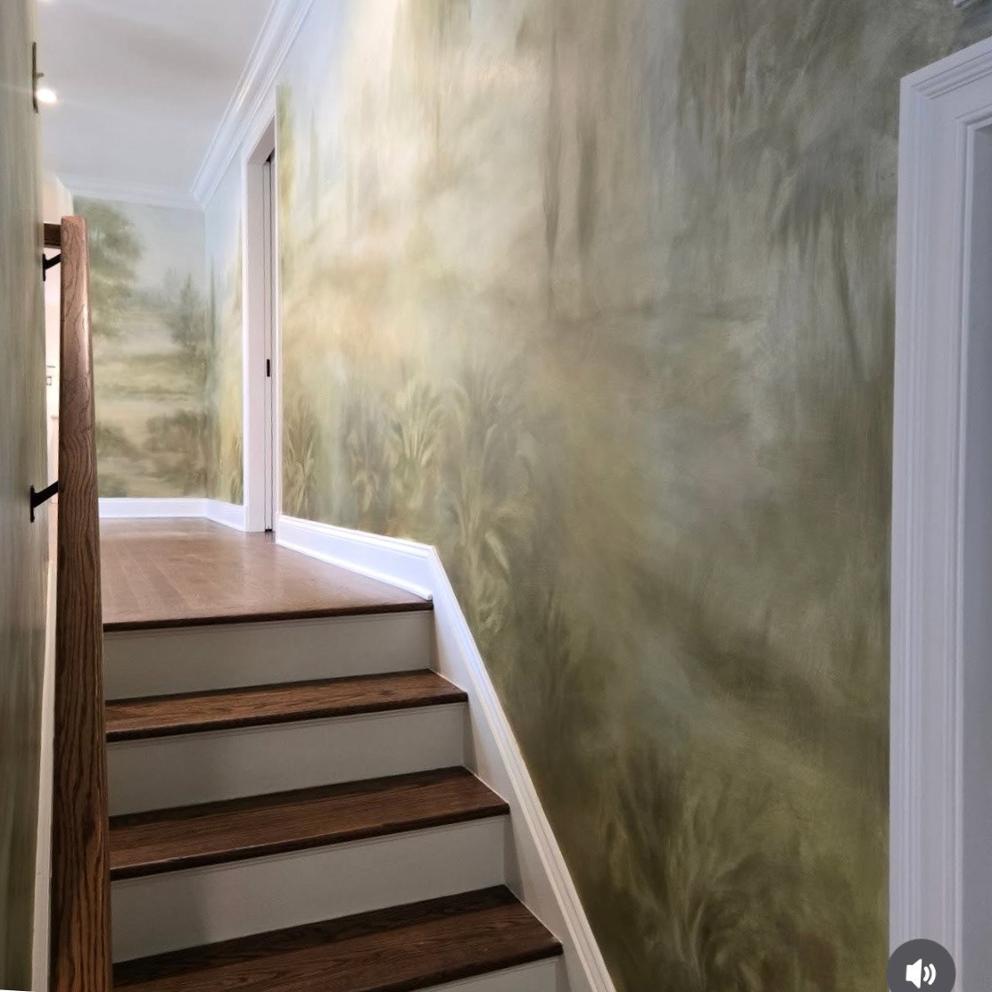 Painted for a private residence in collaboration with SoBeaux Arts for a private residence in Greenwich, CT