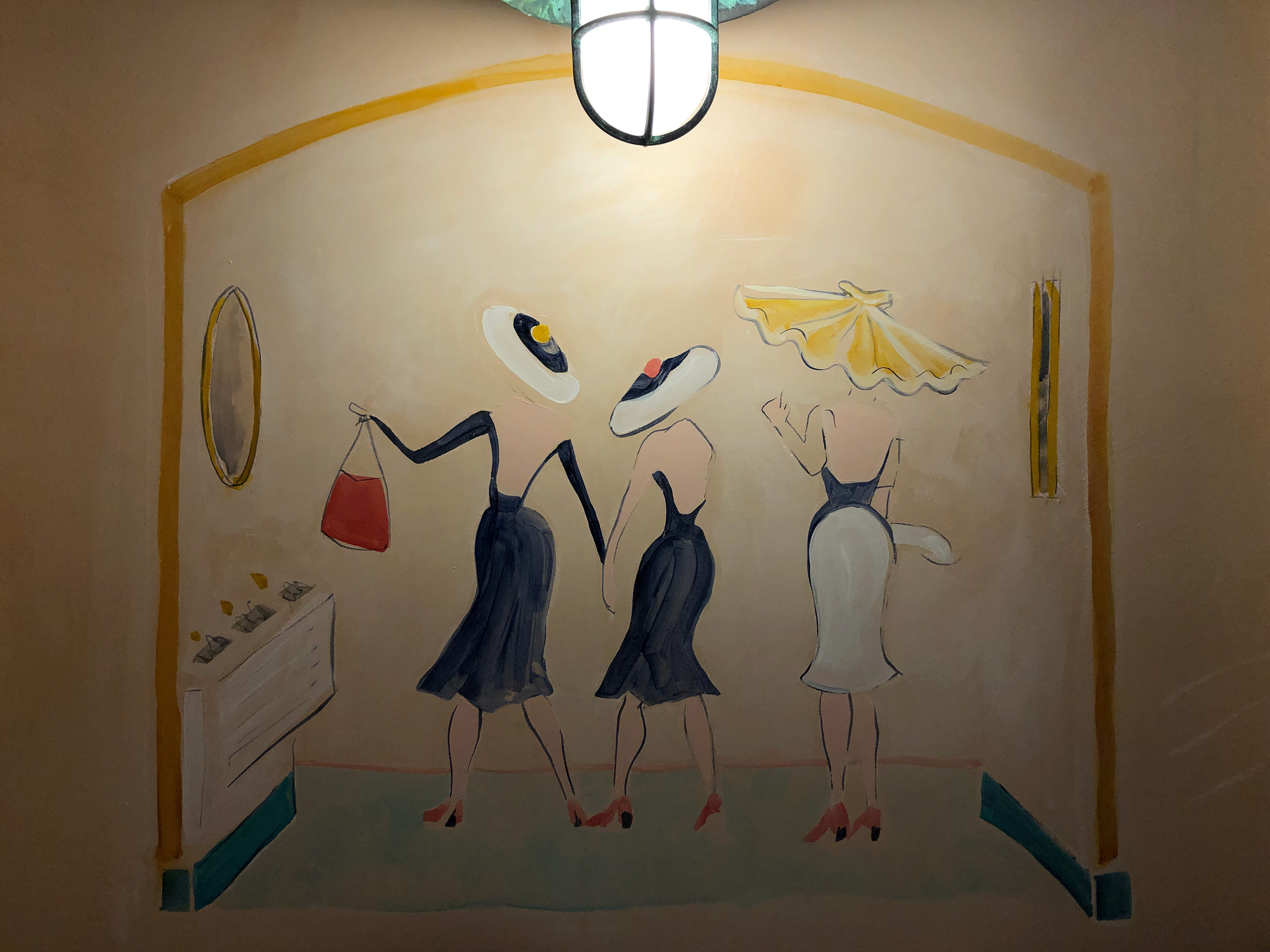 Painted for Sasha Bikoff and "Flex Mussels" on the Upper East Side, Manhattan