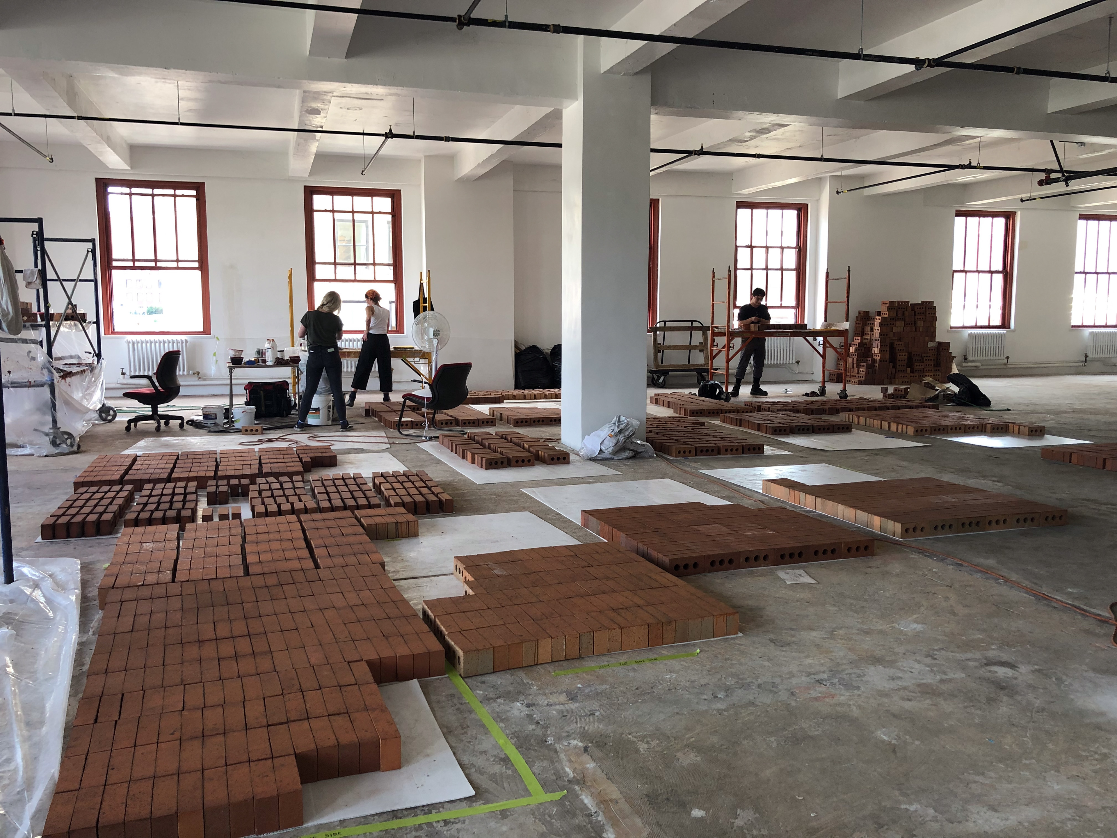 A giant artisan restoration operation inside the Western Union Building, TriBeca.