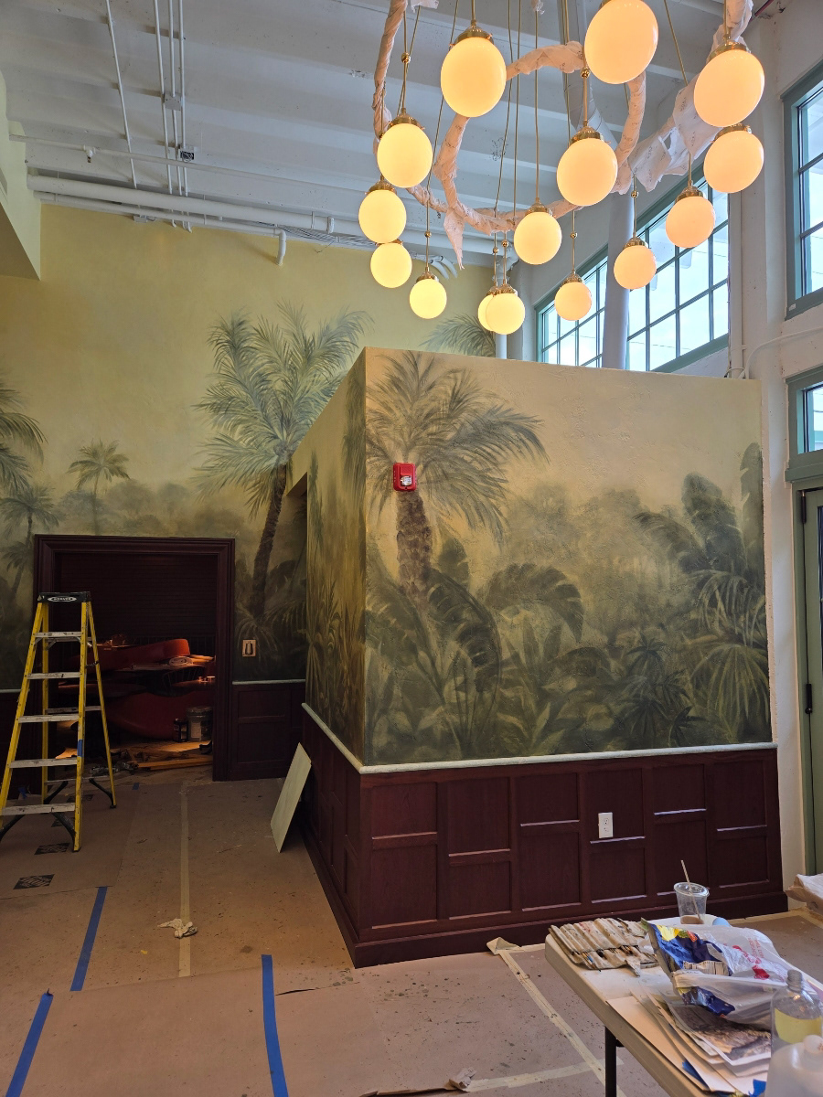 Painted for Sunny's Steakhouse Miami in Collaboration with Erilan Design