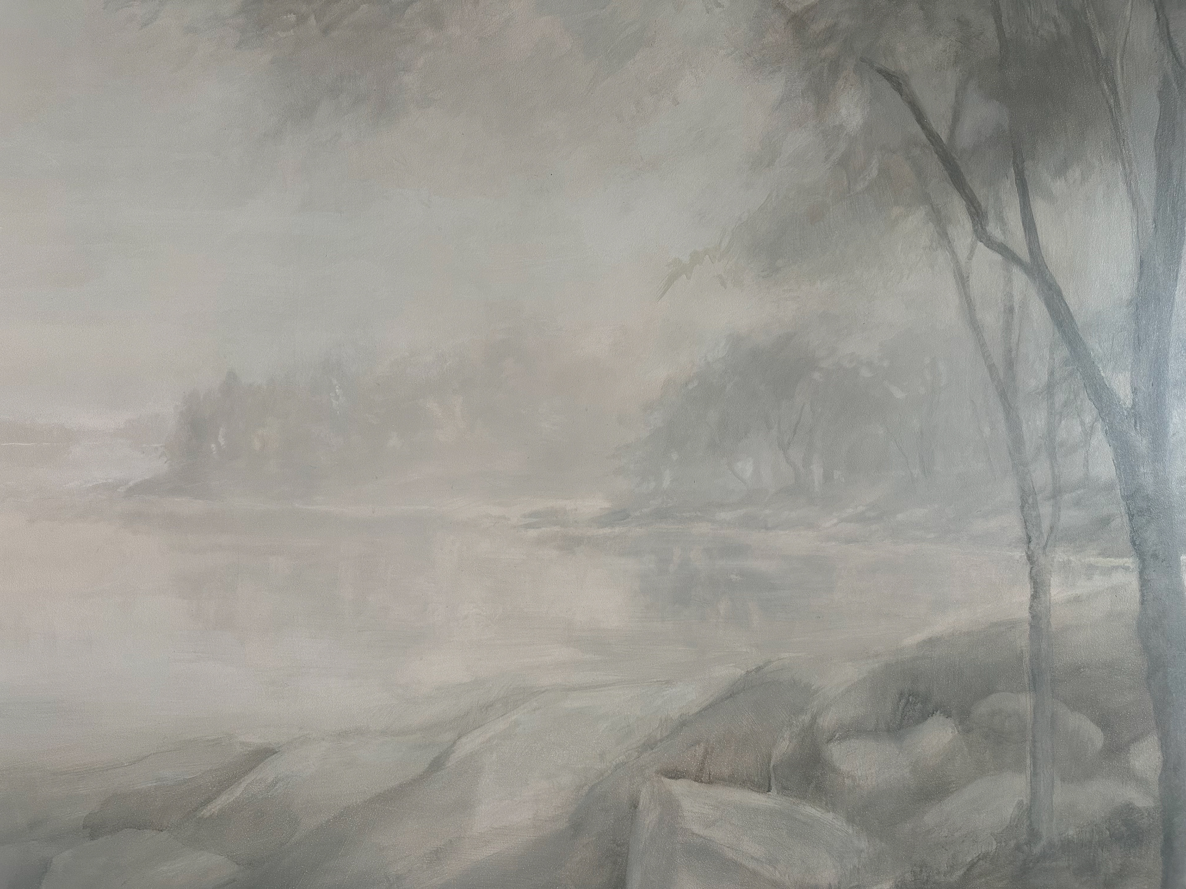 Painted for a private residence in collaboration with Dean Barger Studios, Stockholm, Sweden