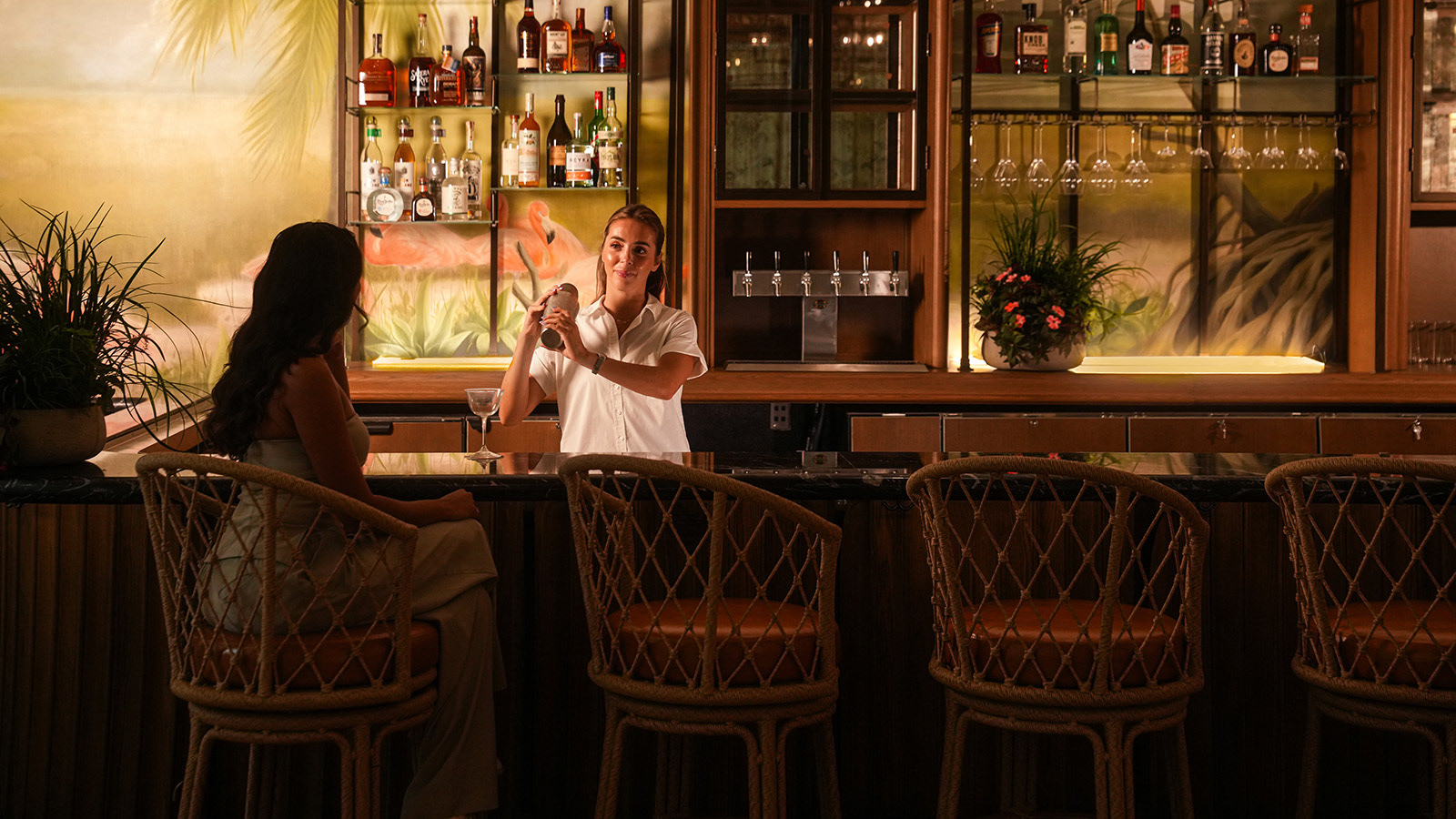 Painted for Four Seasons Naples in Collaboration with Dean Barger Studios
