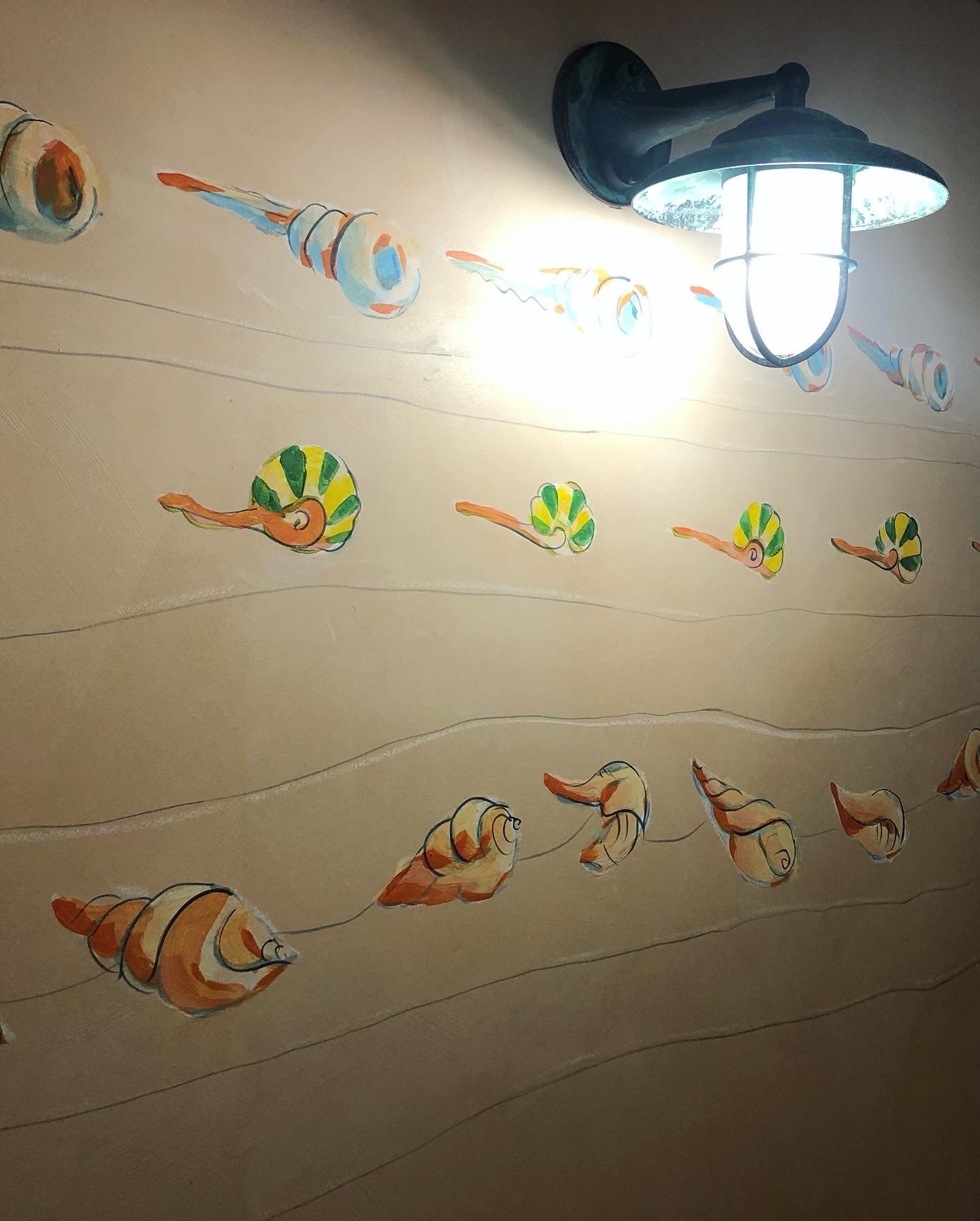Painted for Sasha Bikoff and "Flex Mussels" on the Upper East Side, Manhattan