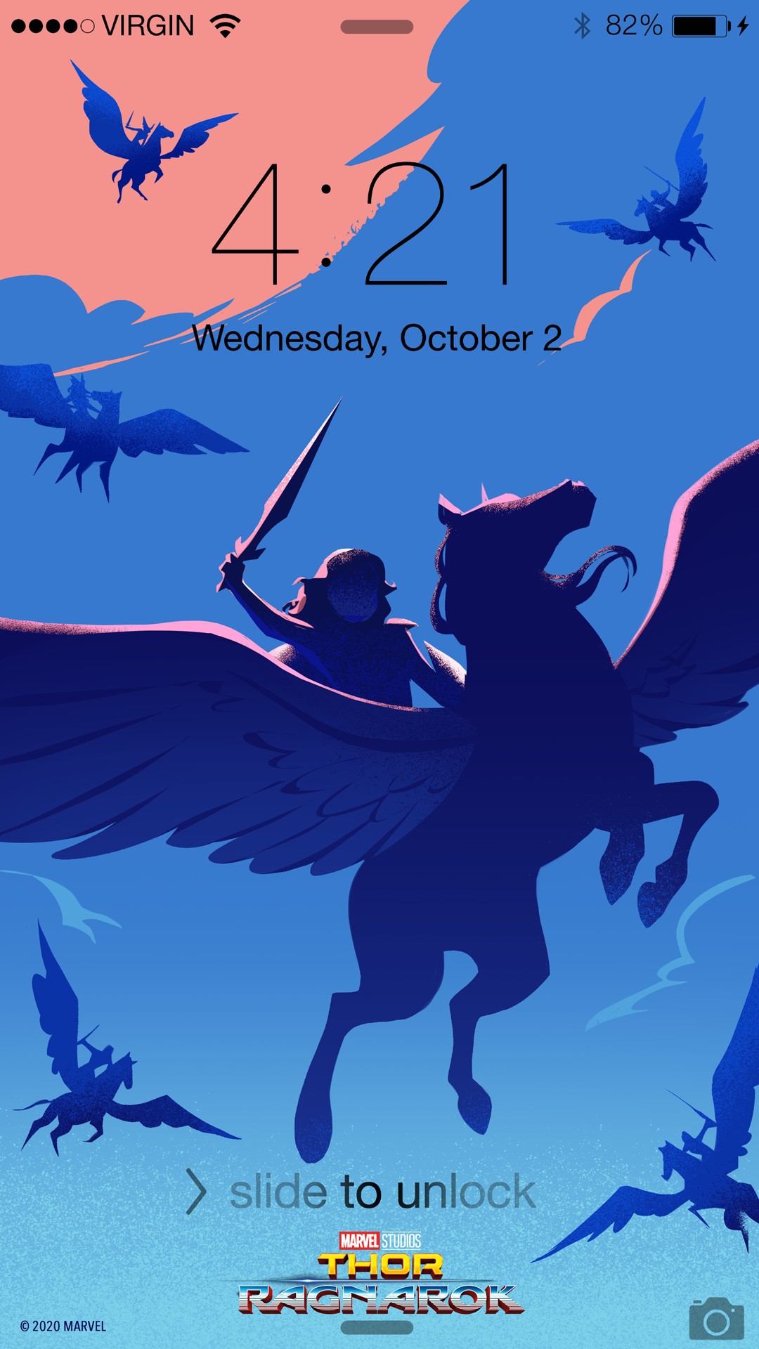 Mobile Wallpaper illustration to promote the Marvel films on Disney Plus