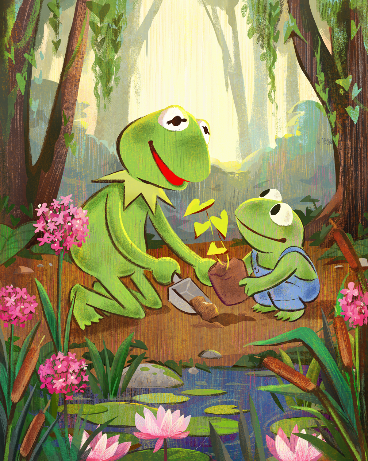 Muppets - Kermit and Robin Earth Day