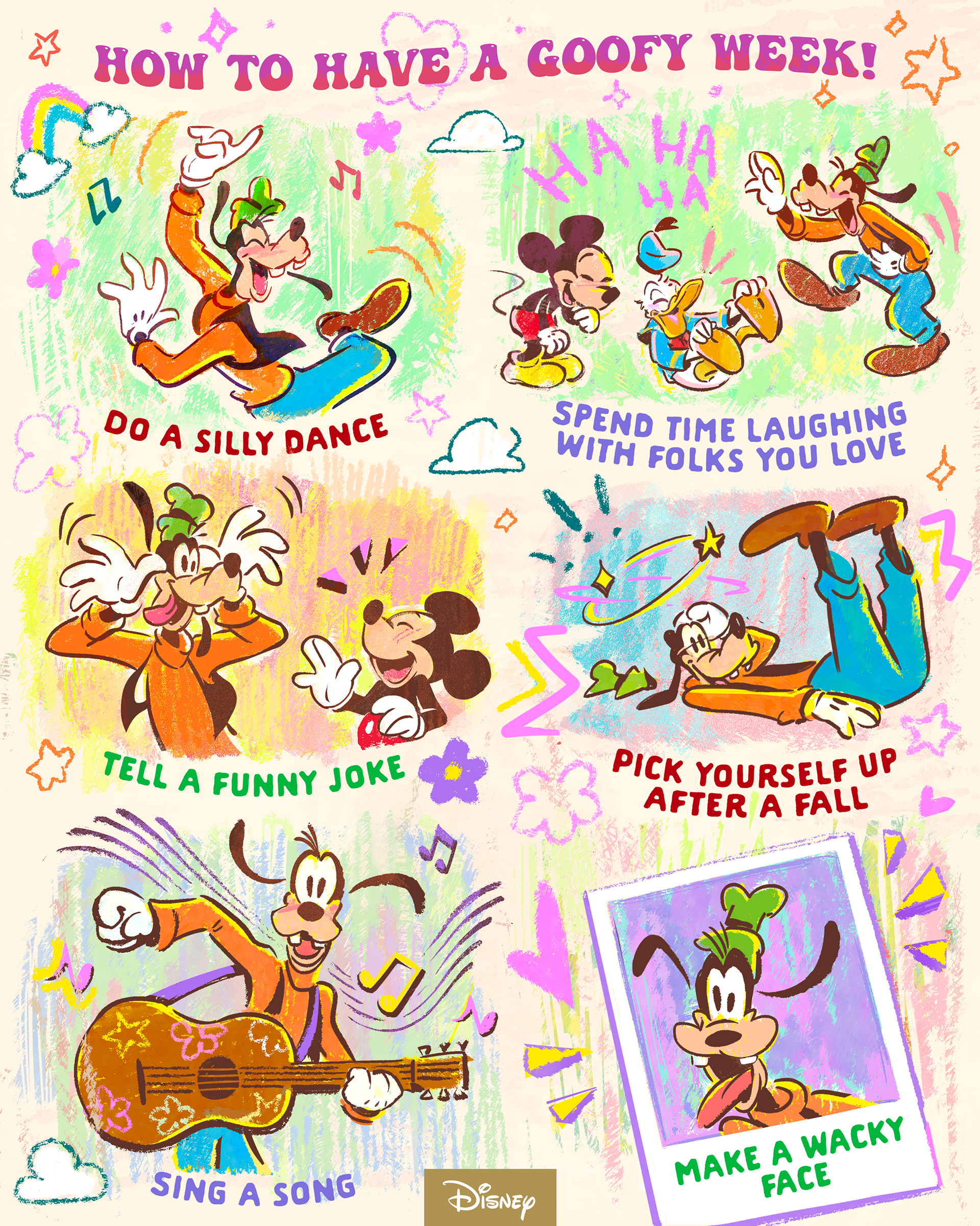 I wanted a kidcore aesthetic to match Goofy's goofy personality